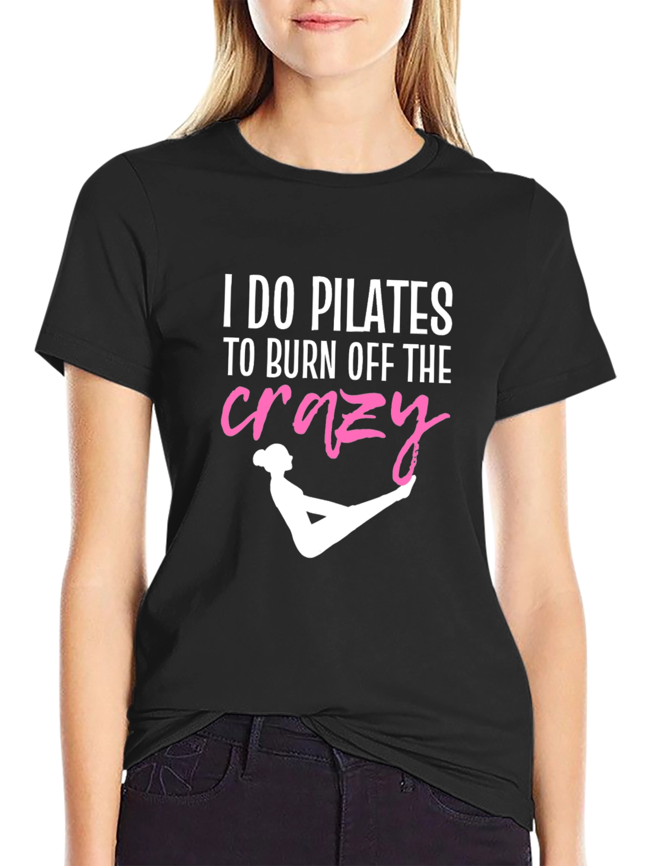Pilates Crazy Funny T-Shirt for Exercise Lovers