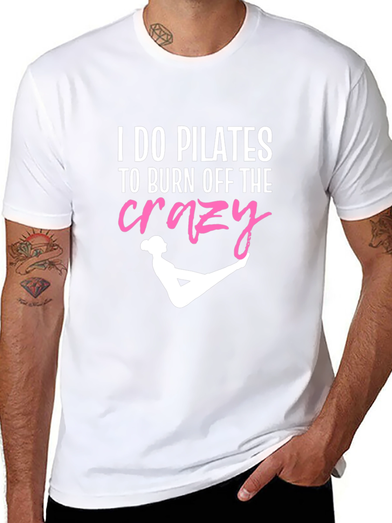 Pilates Crazy Funny T-Shirt for Exercise Lovers