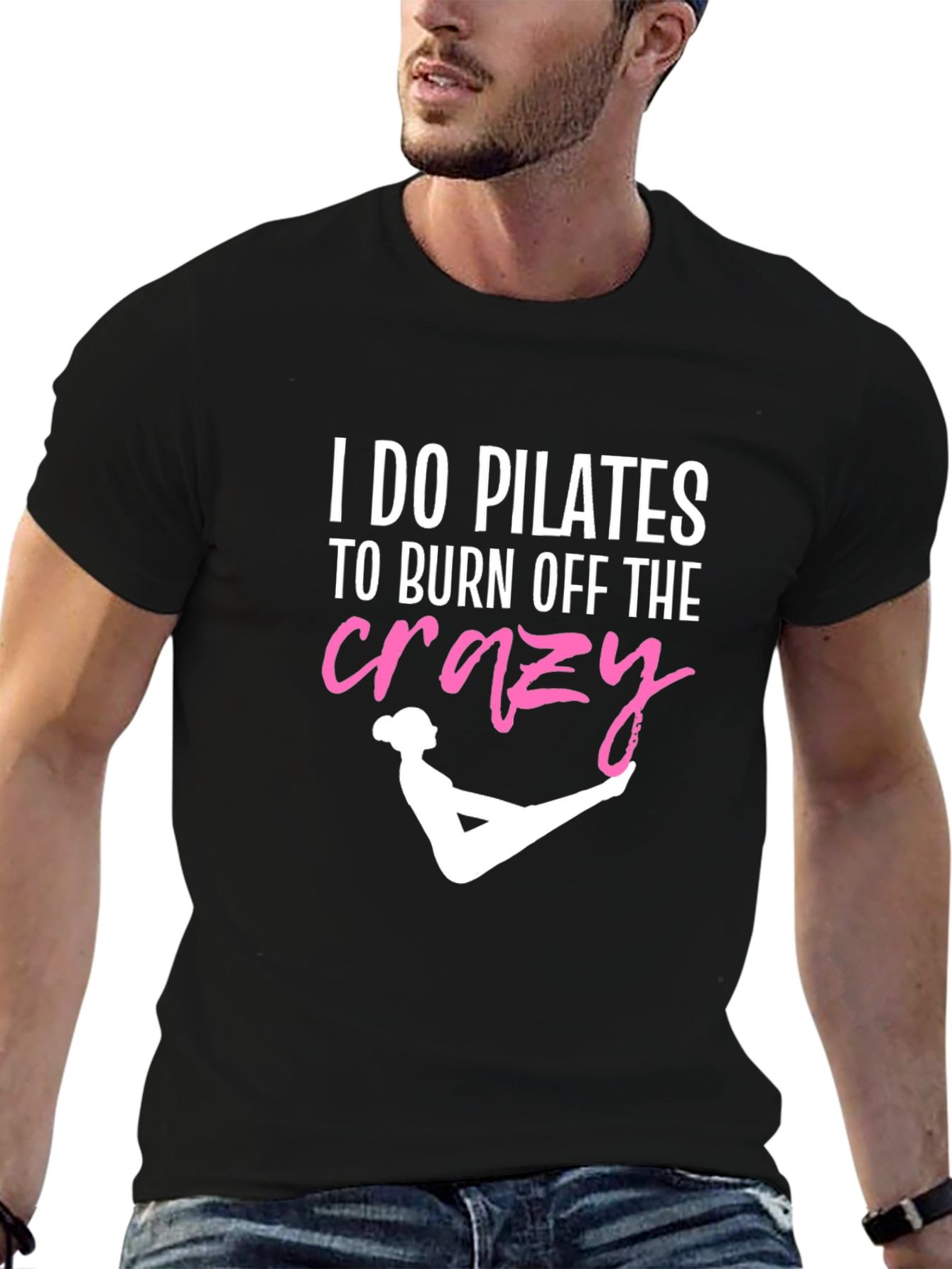 Pilates Crazy Funny T-Shirt for Exercise Lovers