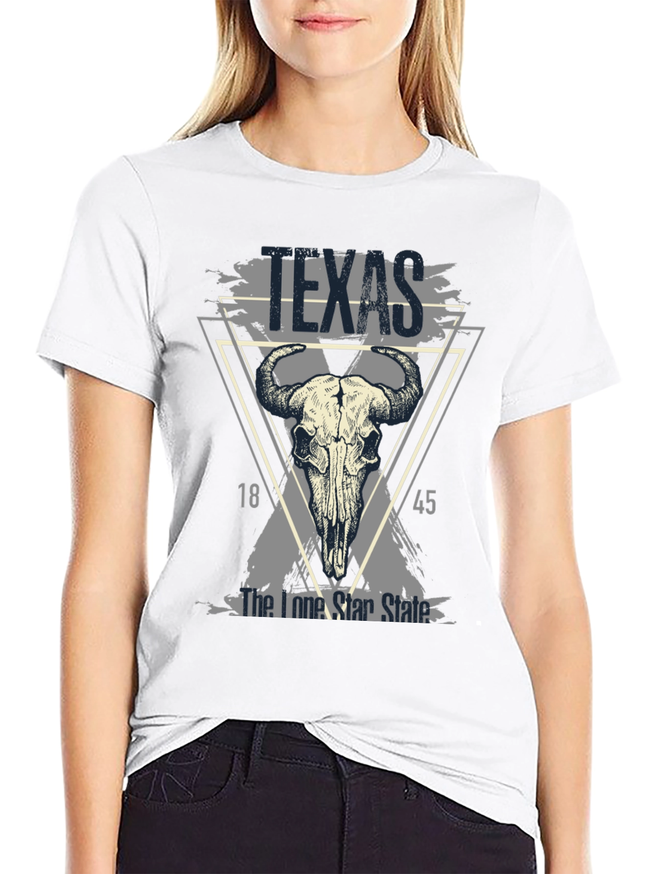 Texas Bull Skull Graphic Tee - Lone Star State