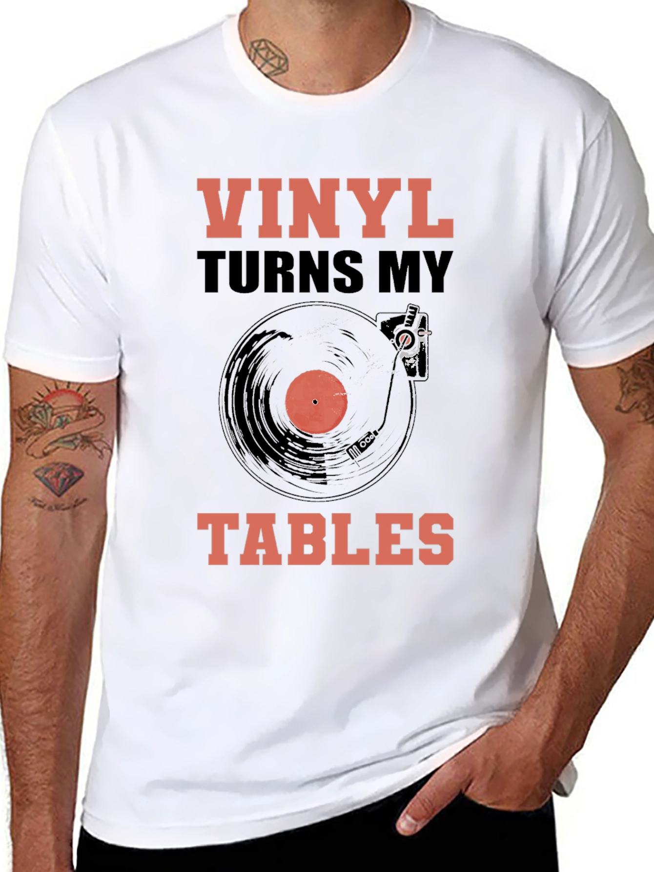 Vinyl Turns My Tables T-Shirt - Music Lover Tee