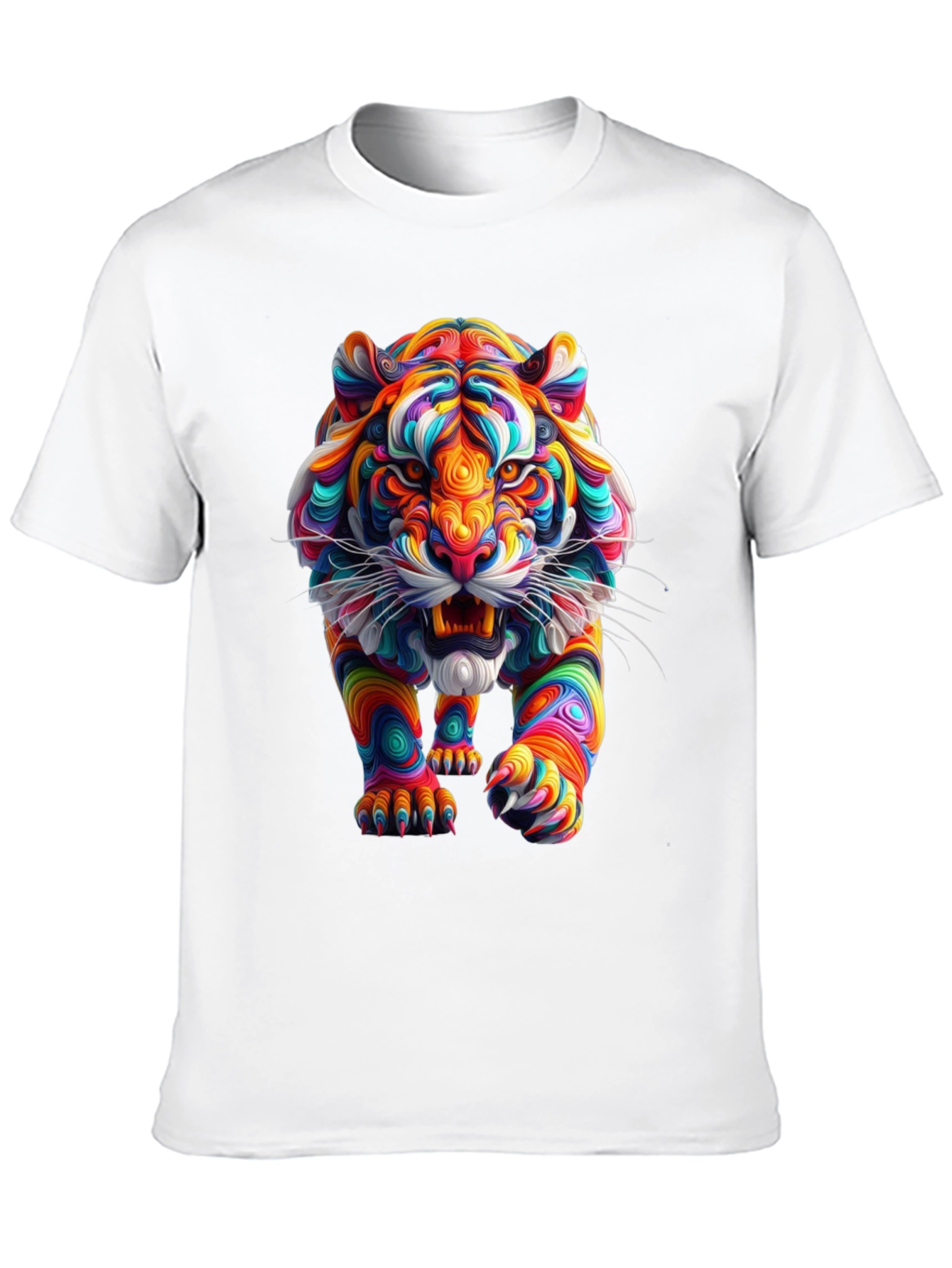 Vibrant Tiger Graphic Tee - Bold Style