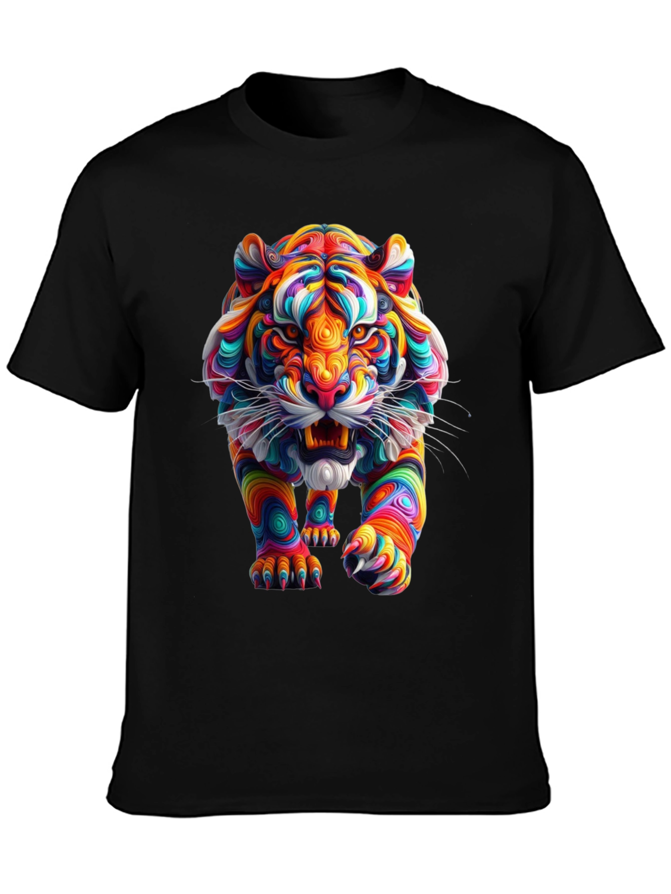 Vibrant Tiger Graphic Tee - Bold Style