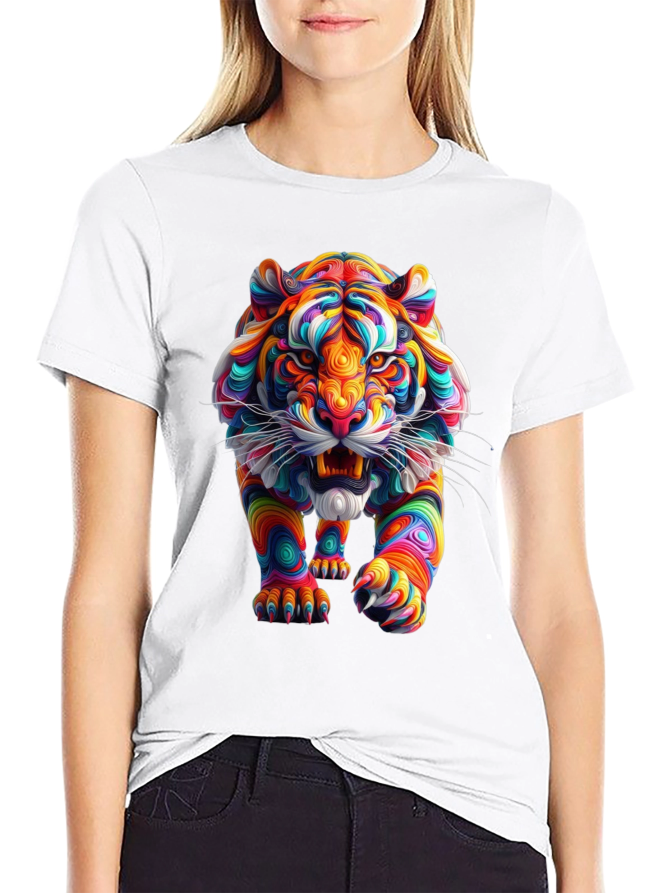 Vibrant Tiger Graphic Tee - Bold Style
