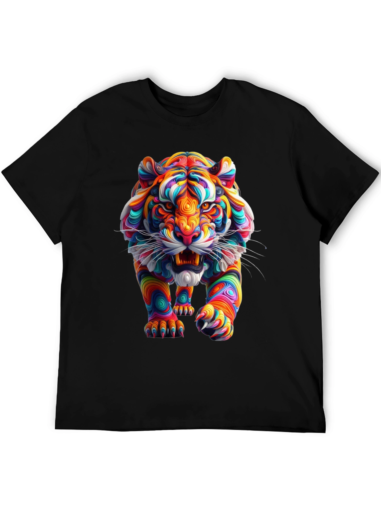 Vibrant Tiger Graphic Tee - Bold Style
