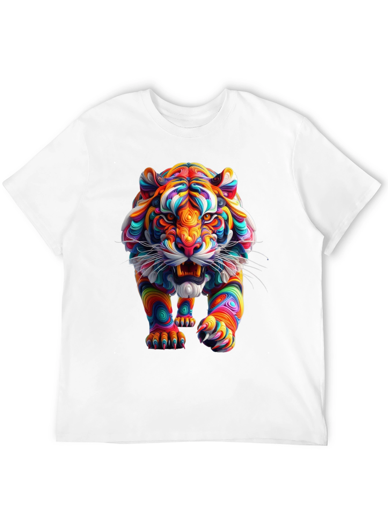 Vibrant Tiger Graphic Tee - Bold Style
