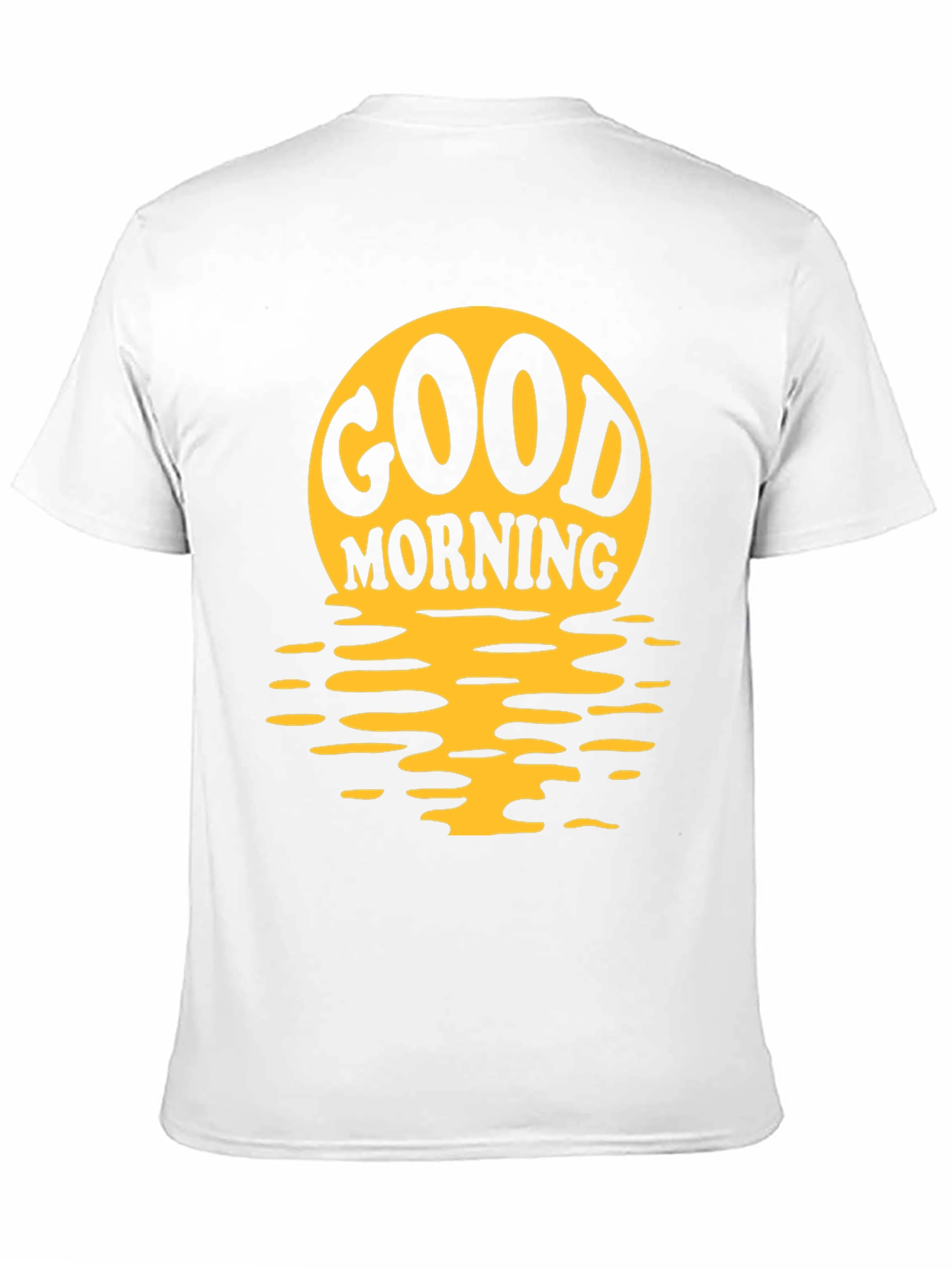 Good Morning Graphic Print Black T-Shirt