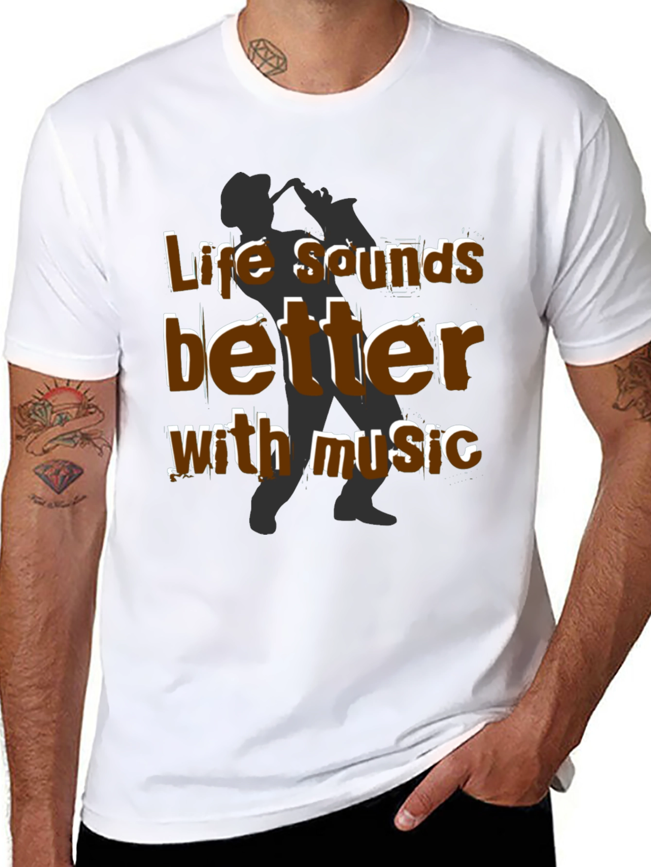 Life Sounds Better With Music T-Shirt