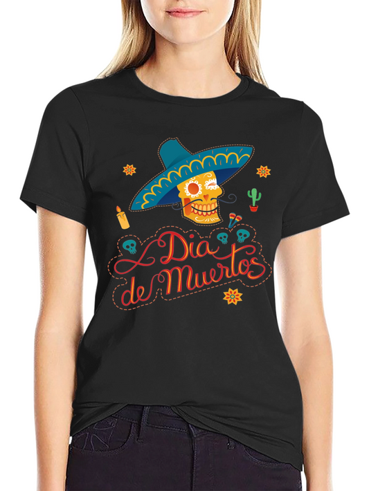 Dia de Muertos Graphic T-Shirt - Sugar Skull Tee