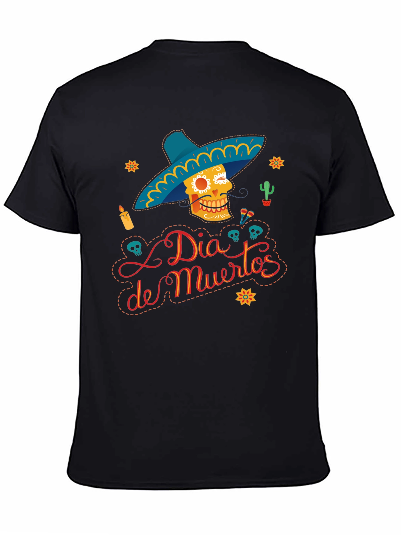 Dia de Muertos Graphic T-Shirt - Sugar Skull Tee