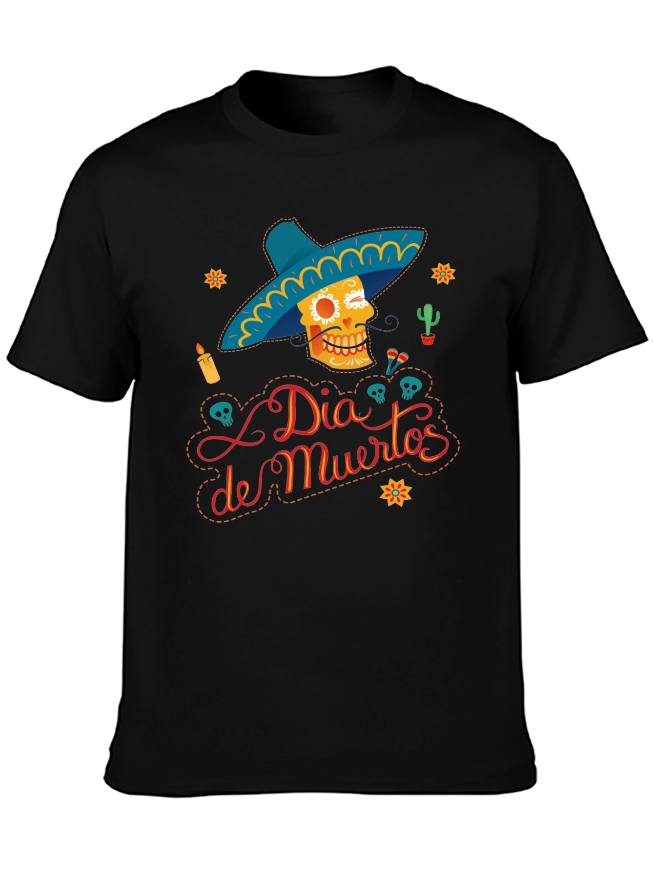 Dia de Muertos Graphic T-Shirt - Sugar Skull Tee