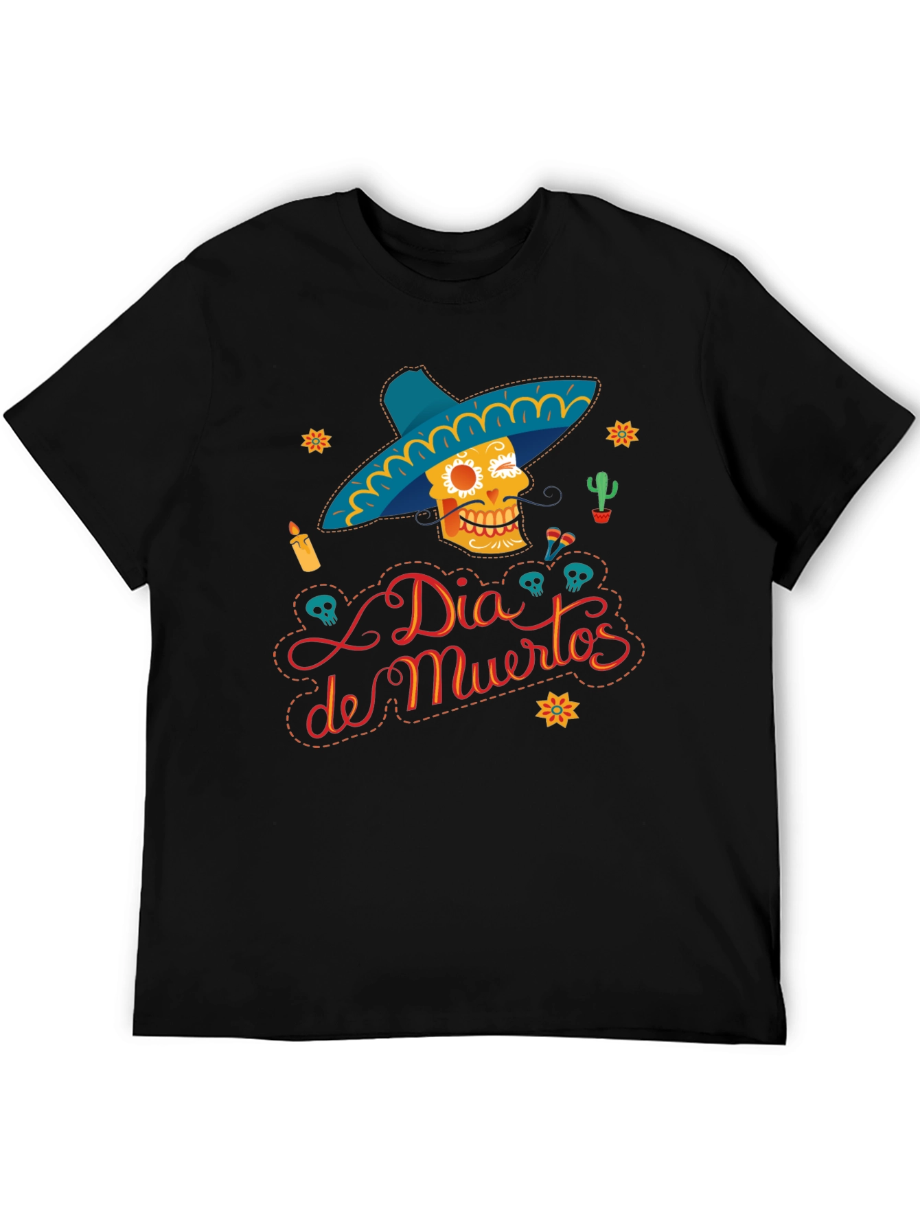 Dia de Muertos Graphic T-Shirt - Sugar Skull Tee