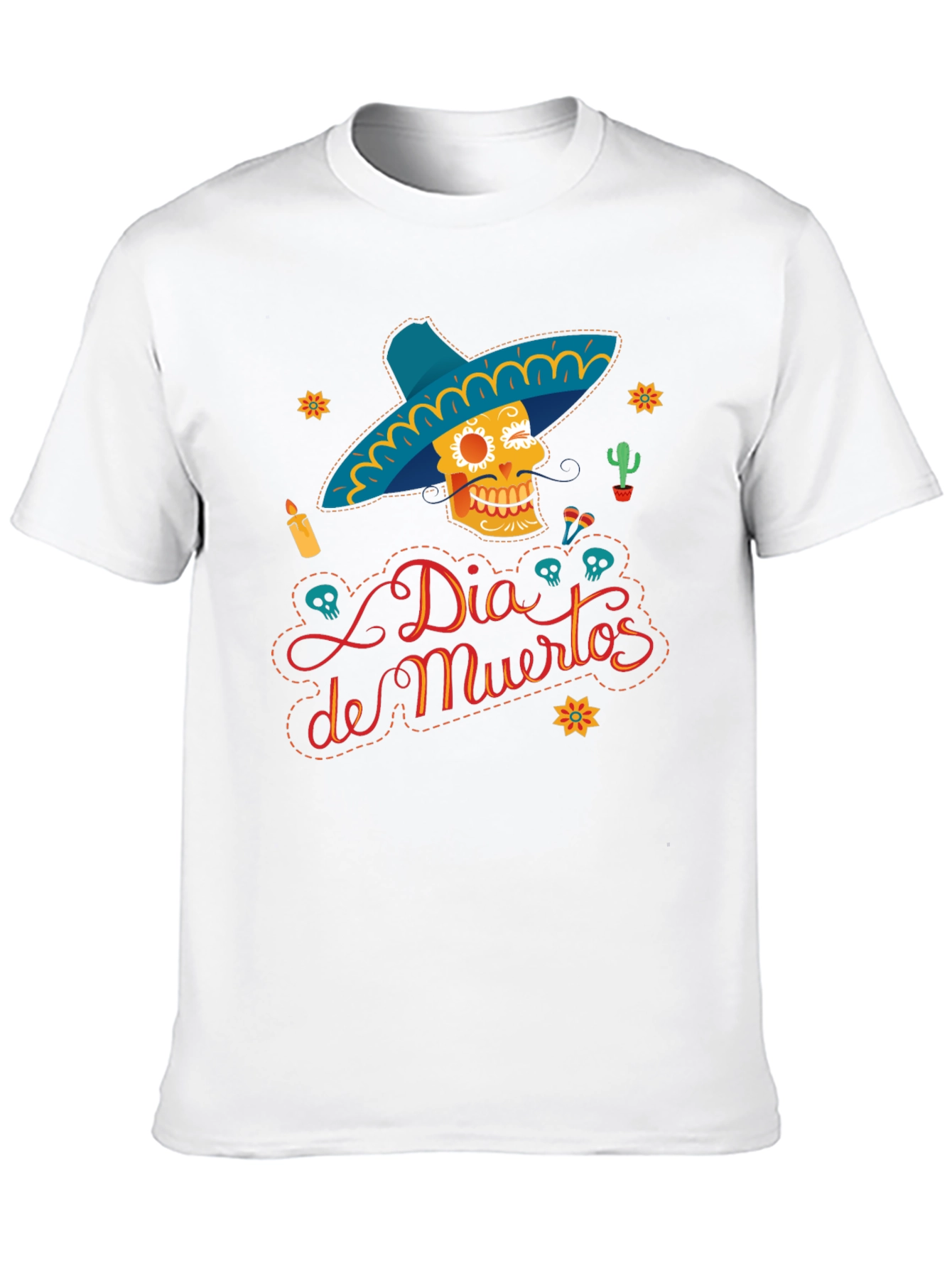 Dia de Muertos Graphic T-Shirt - Sugar Skull Tee