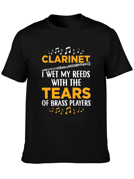 Funny Clarinet Player T-Shirt - Wet My Reeds