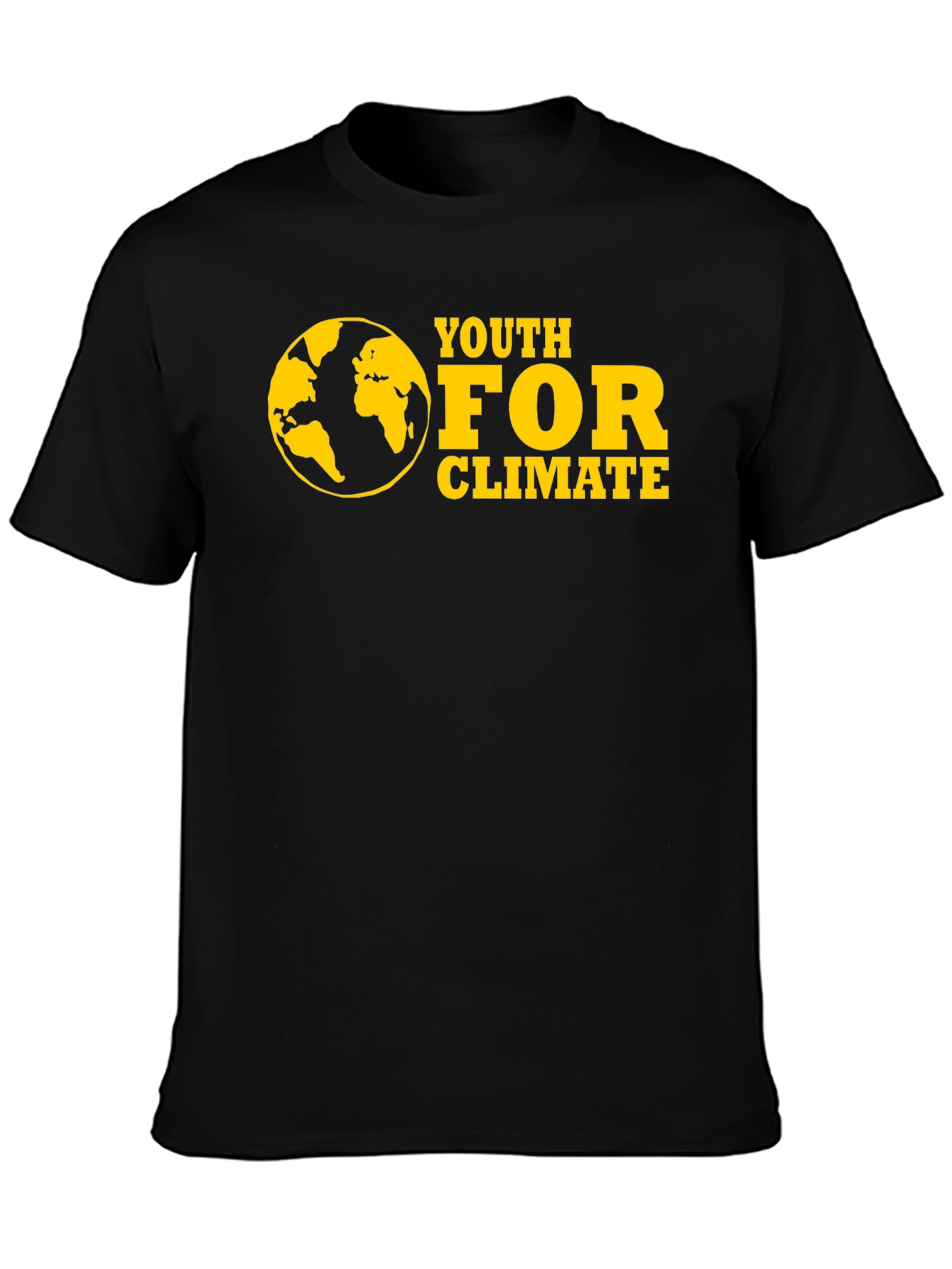 Youth for Climate Black T-Shirt