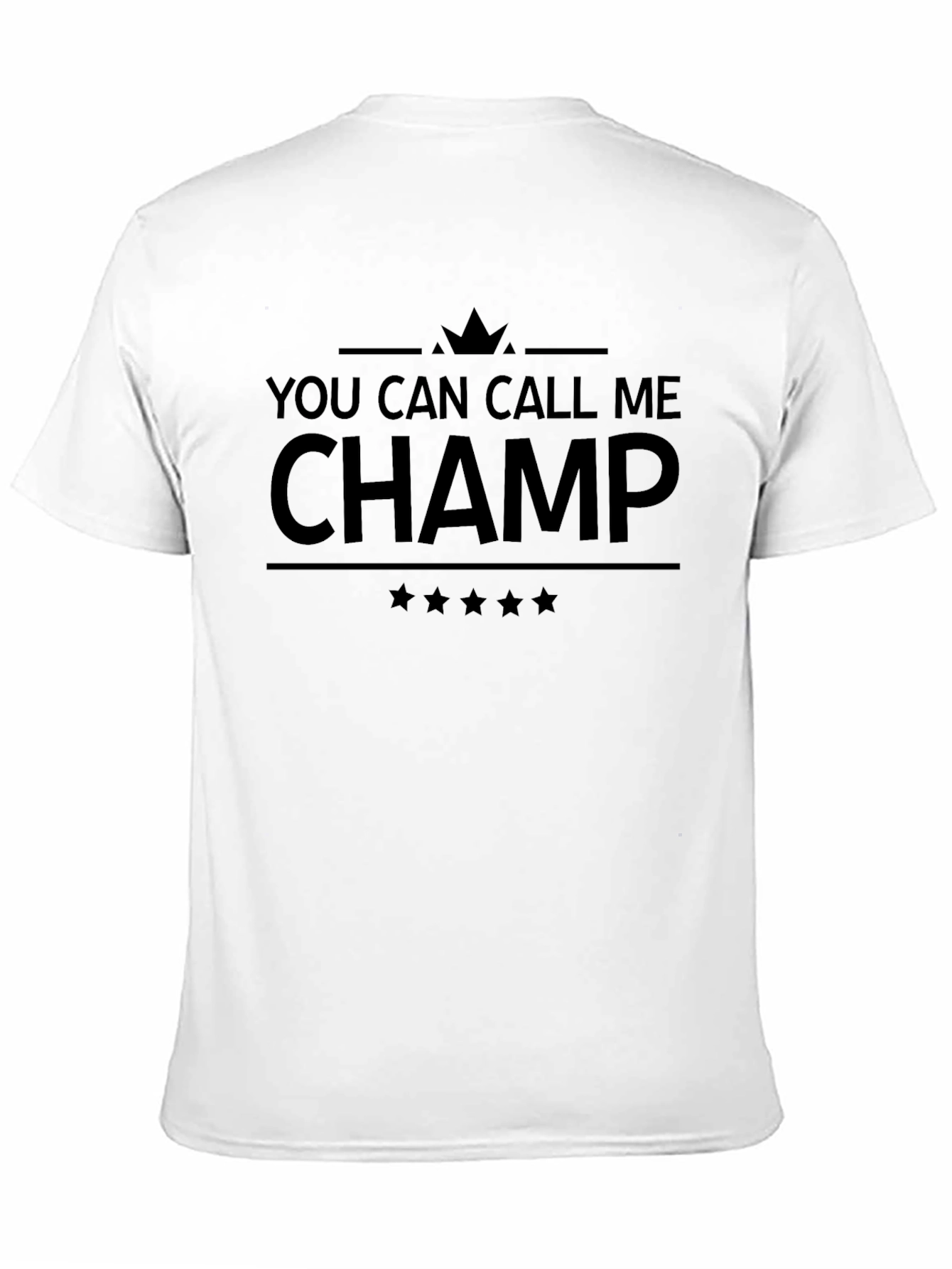 You Can Call Me Champ Graphic Tee - Black