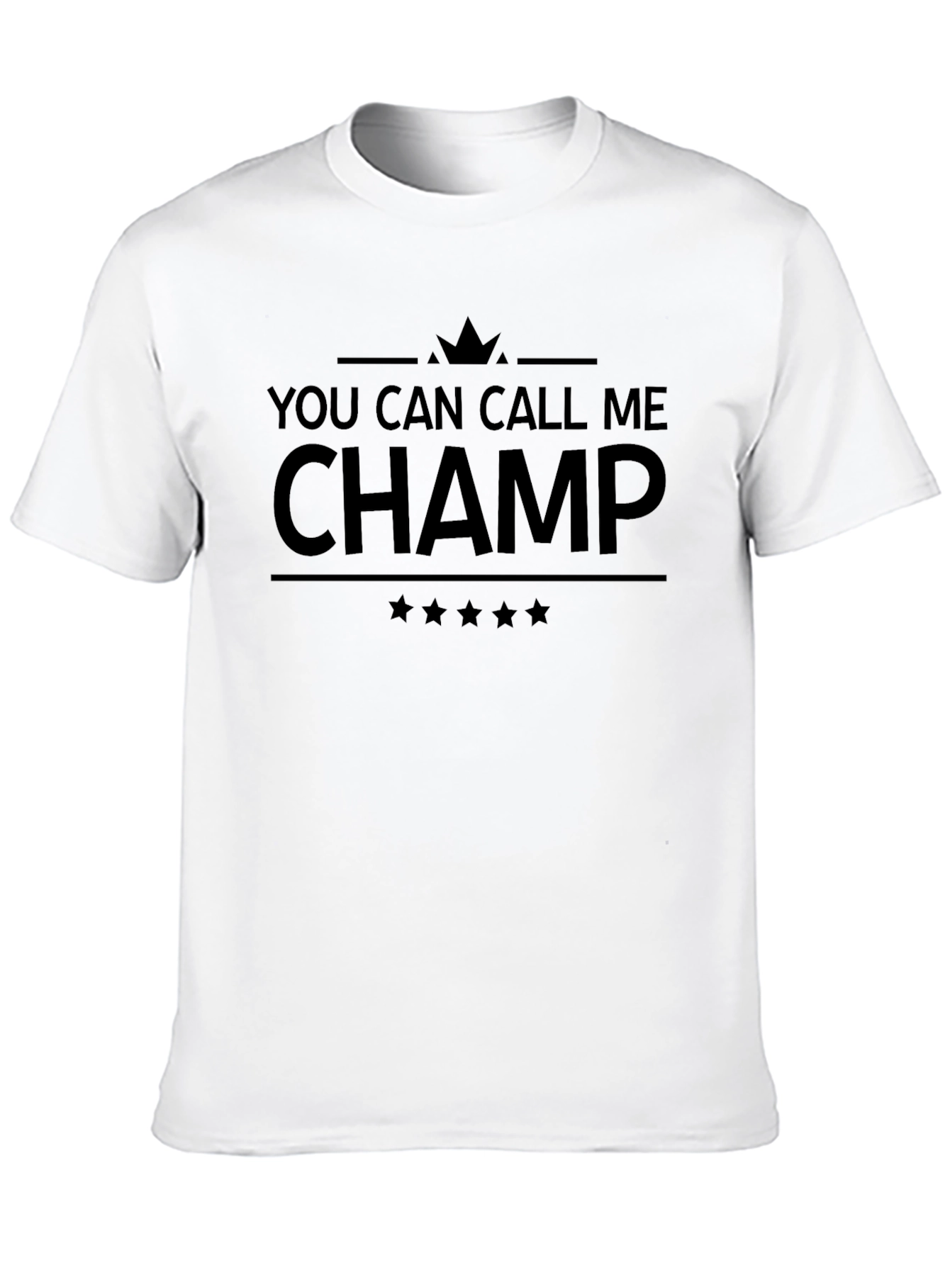 You Can Call Me Champ Graphic Tee - Black