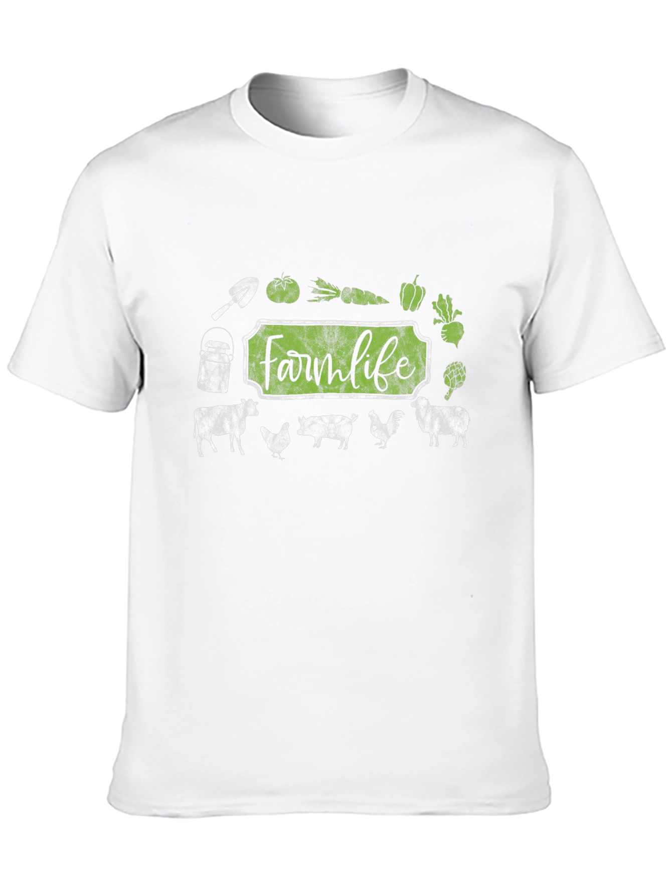 Farm Life Graphic Tee - Black Cotton T-Shirt