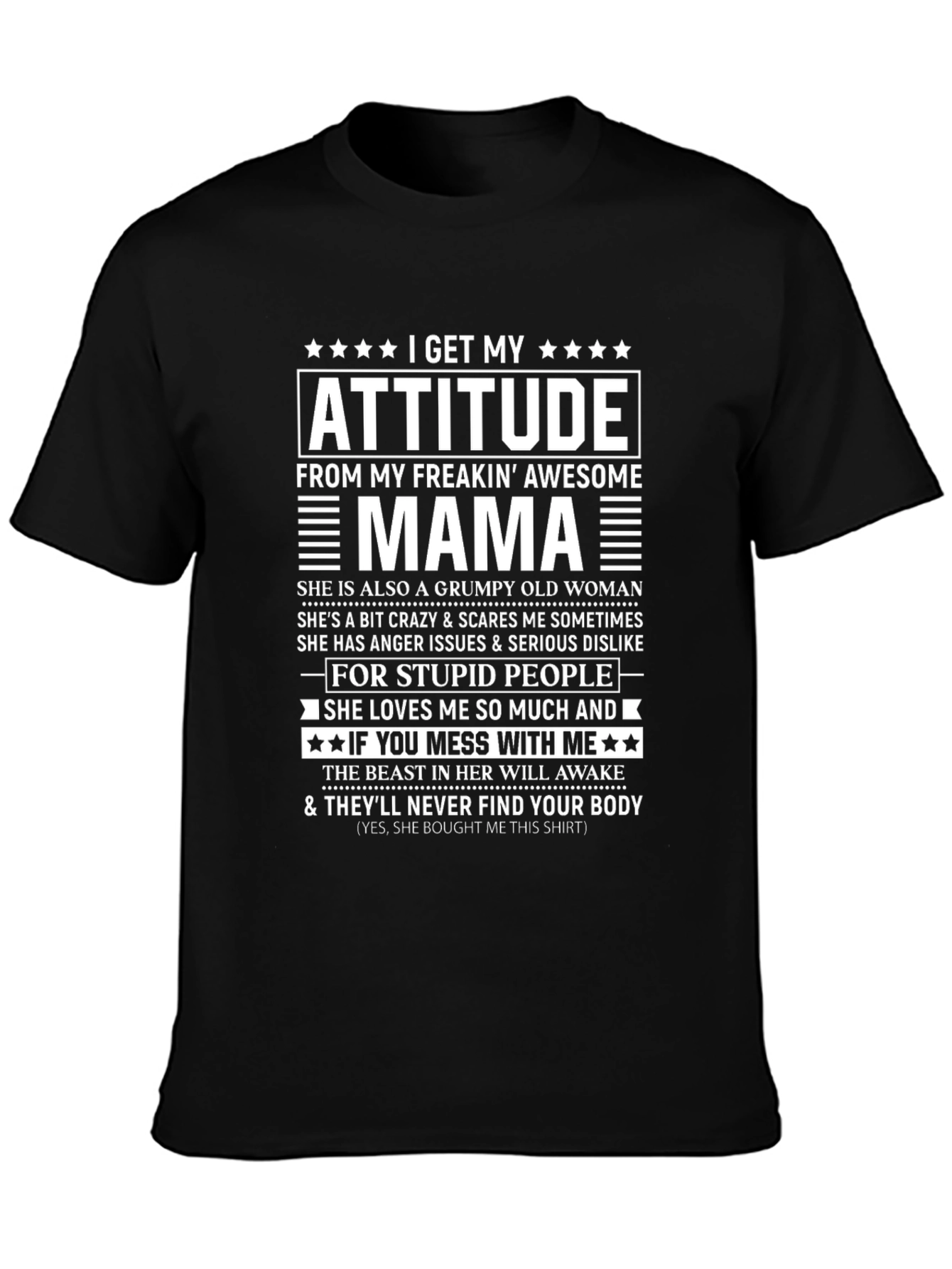 Attitude Mama Graphic T-Shirt
