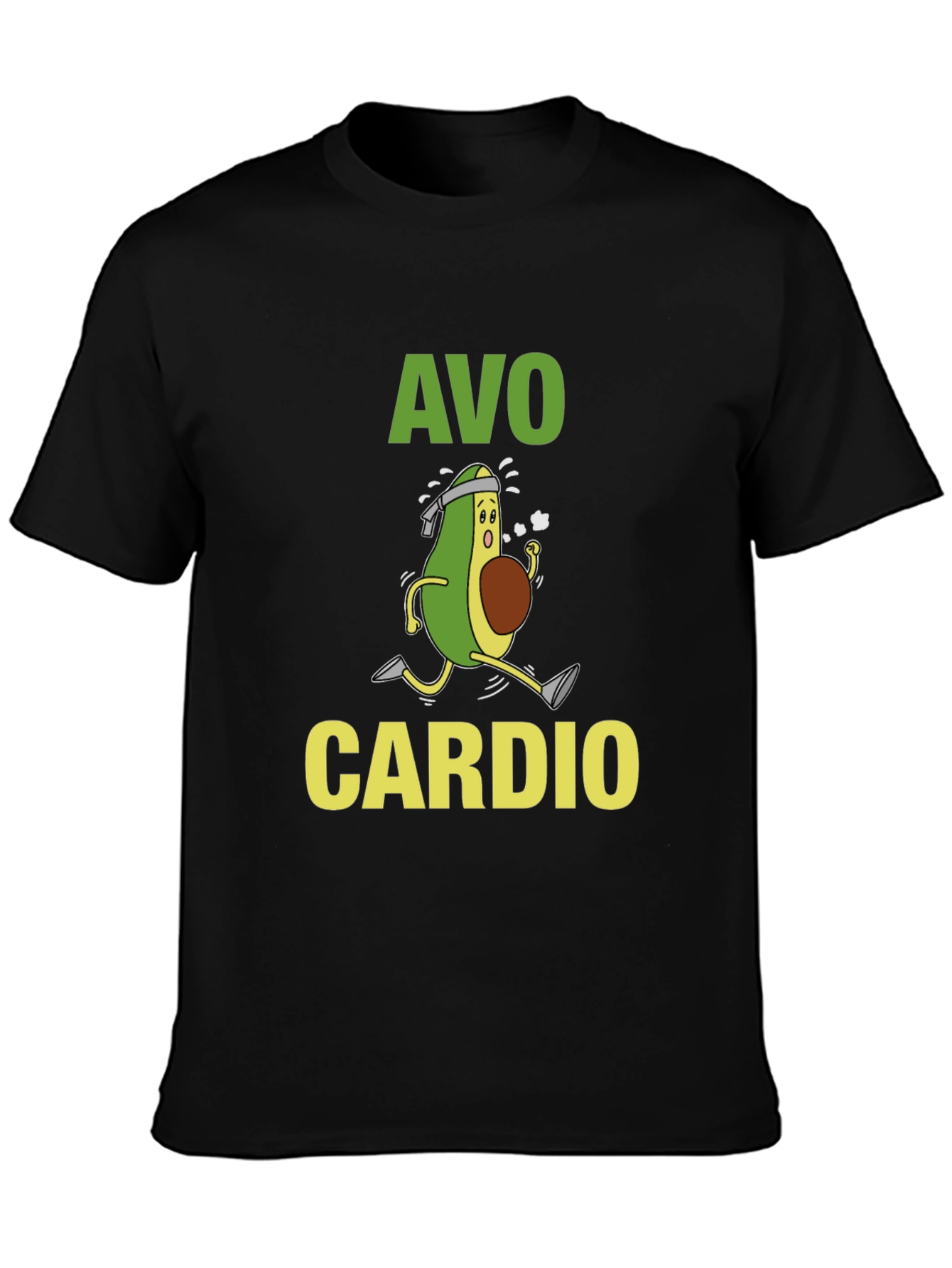 Avo Cardio T-Shirt: Running Avocado Graphic Tee