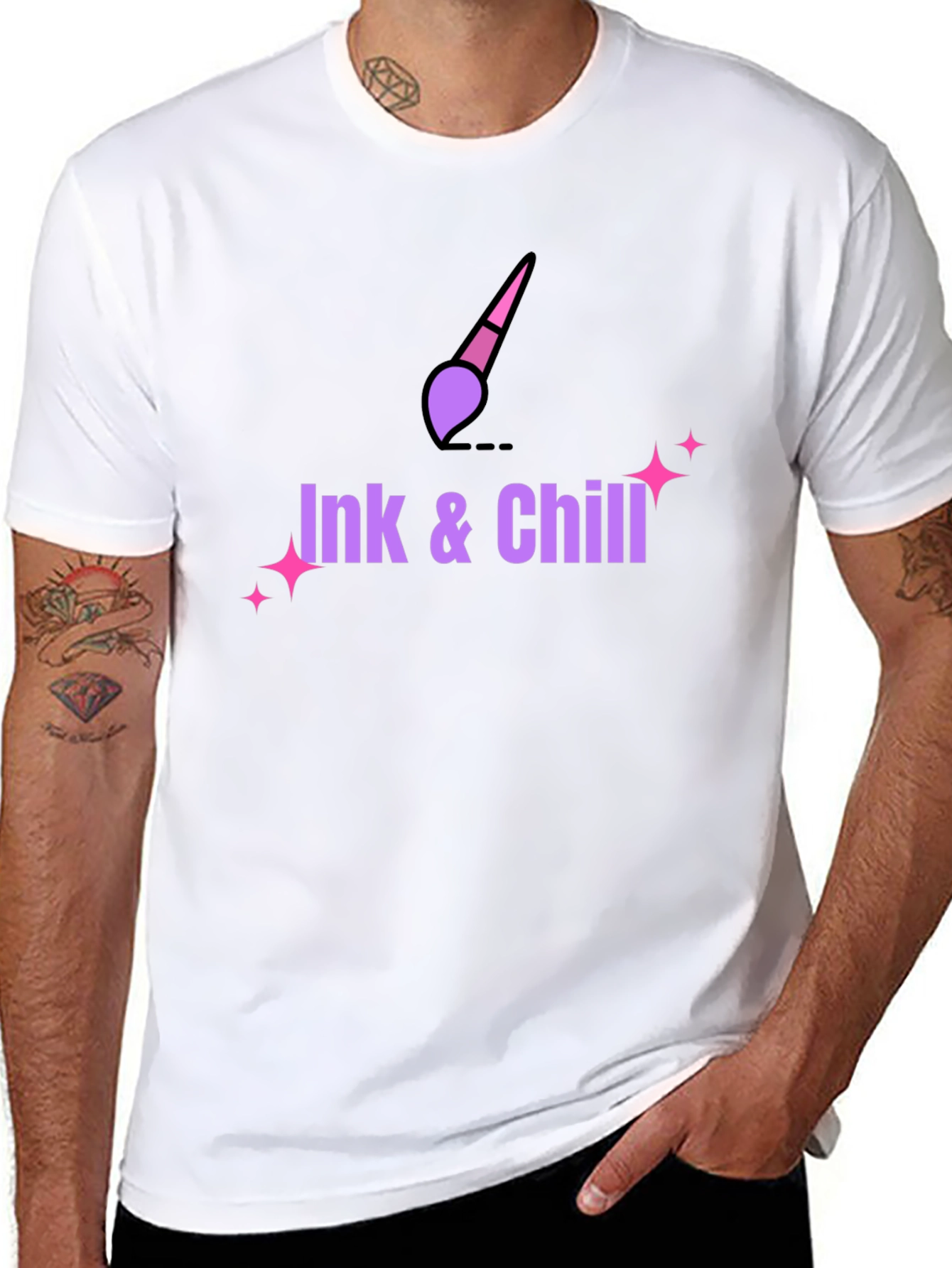 Ink & Chill Black Graphic Tee
