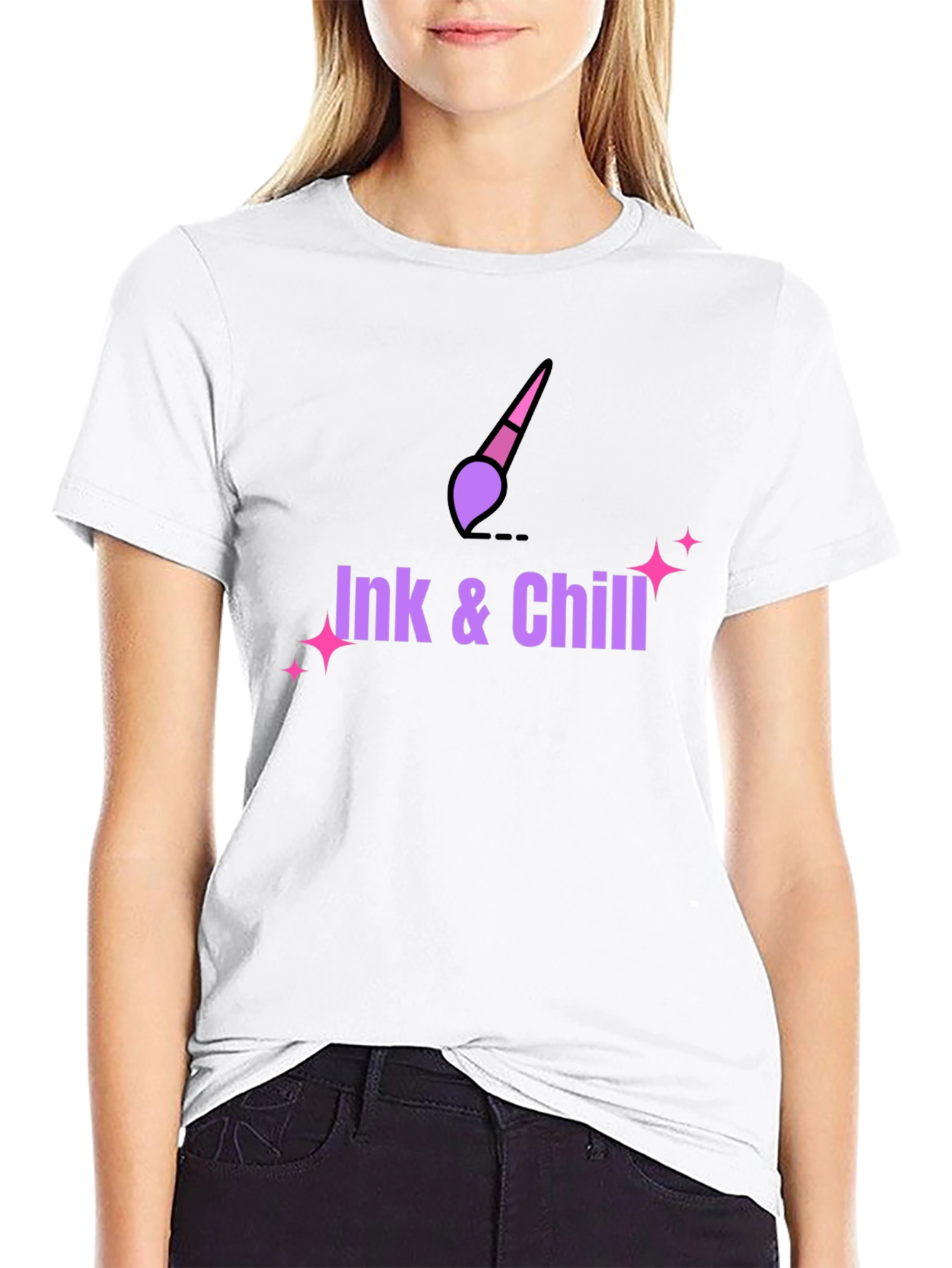 Ink & Chill Black Graphic Tee