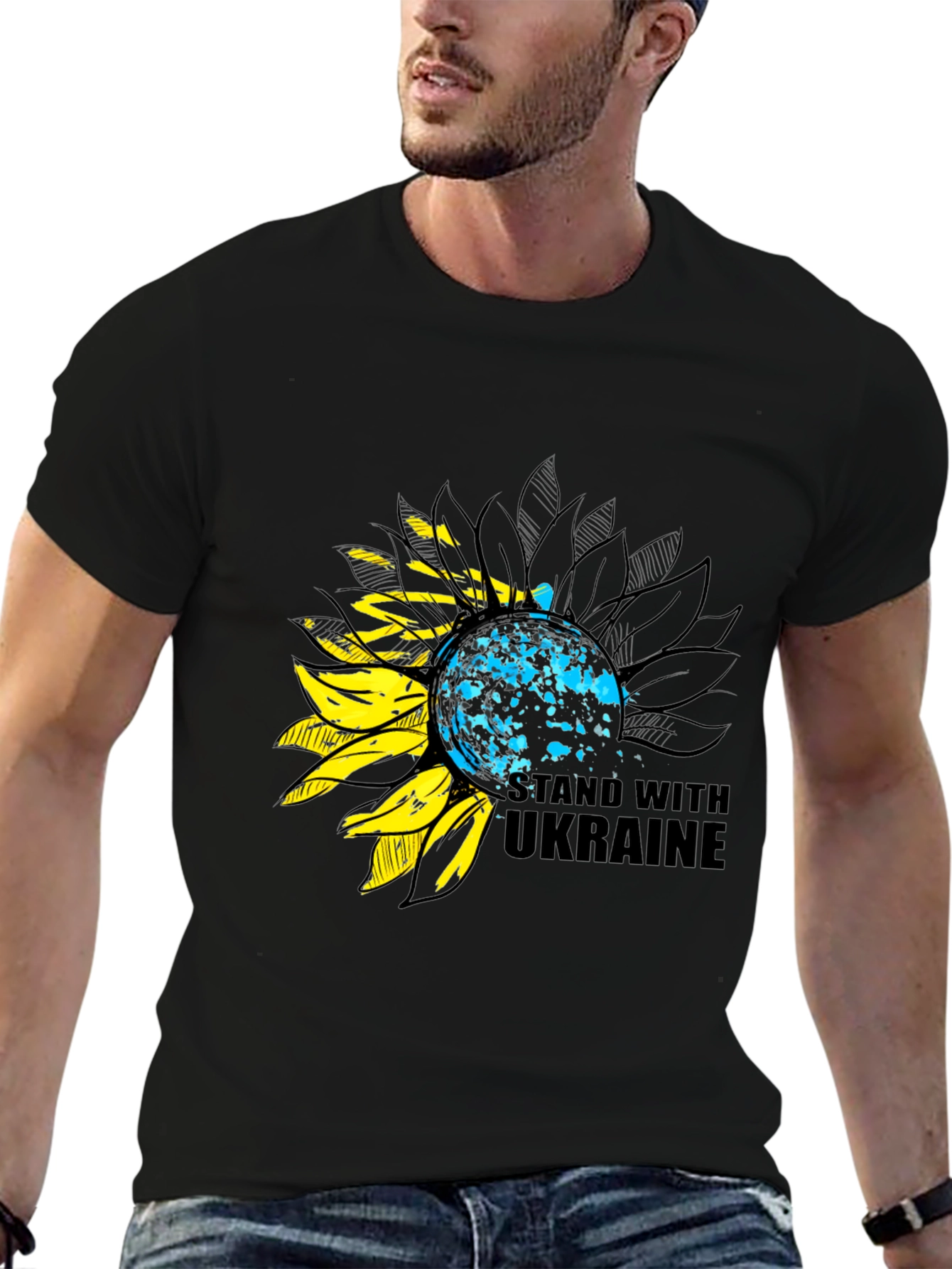 Ukraine Sunflower Support T-Shirt