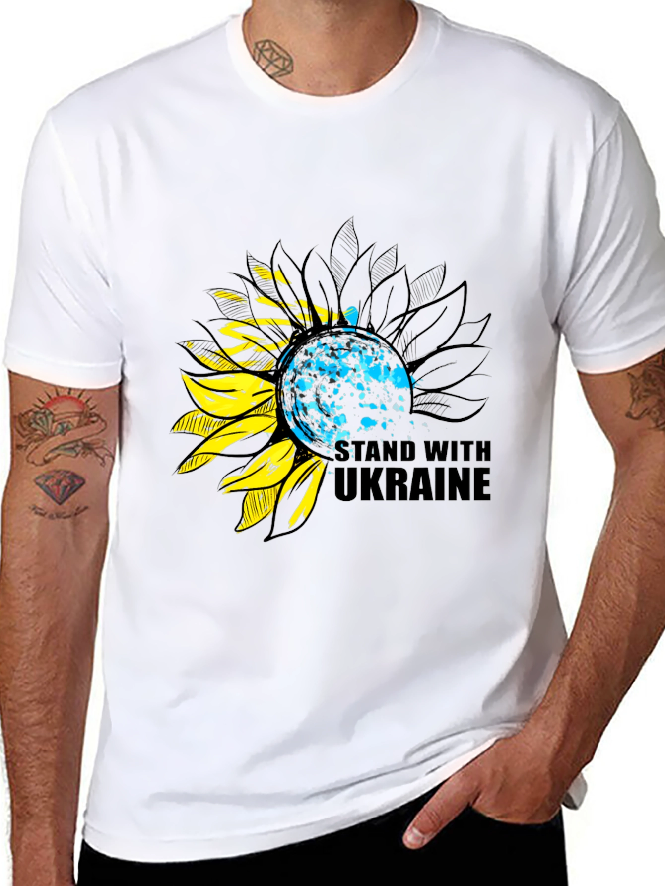 Ukraine Sunflower Support T-Shirt