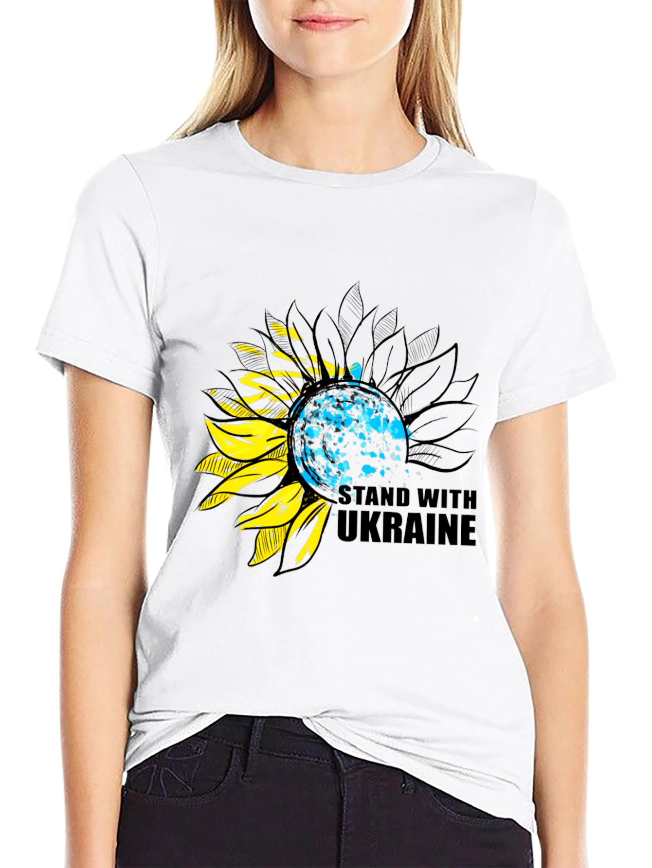 Ukraine Sunflower Support T-Shirt