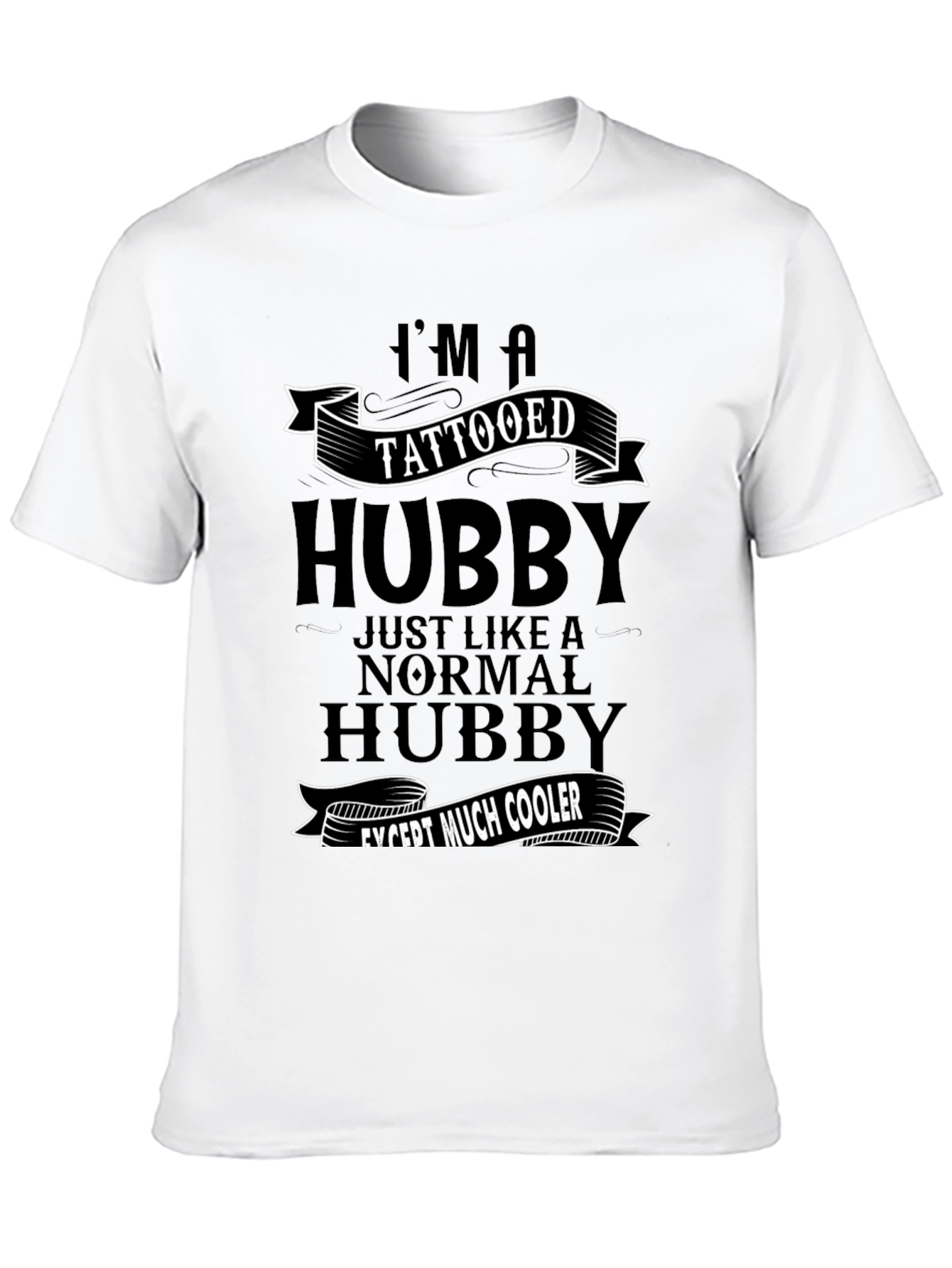 Tattooed Hubby Graphic Tee - Cool Husband Shirt