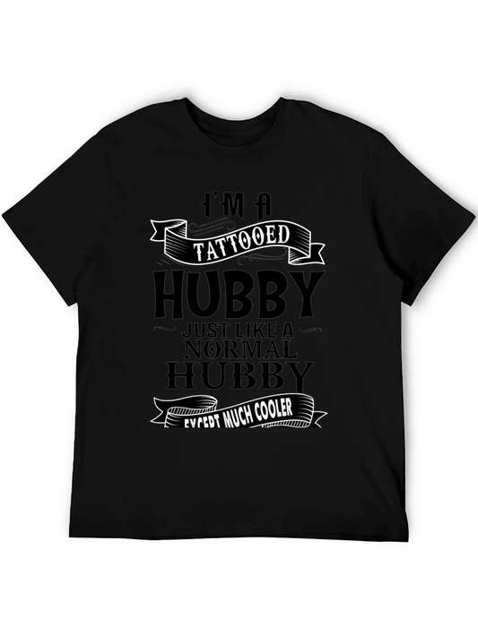 Tattooed Hubby Graphic Tee - Cool Husband Shirt