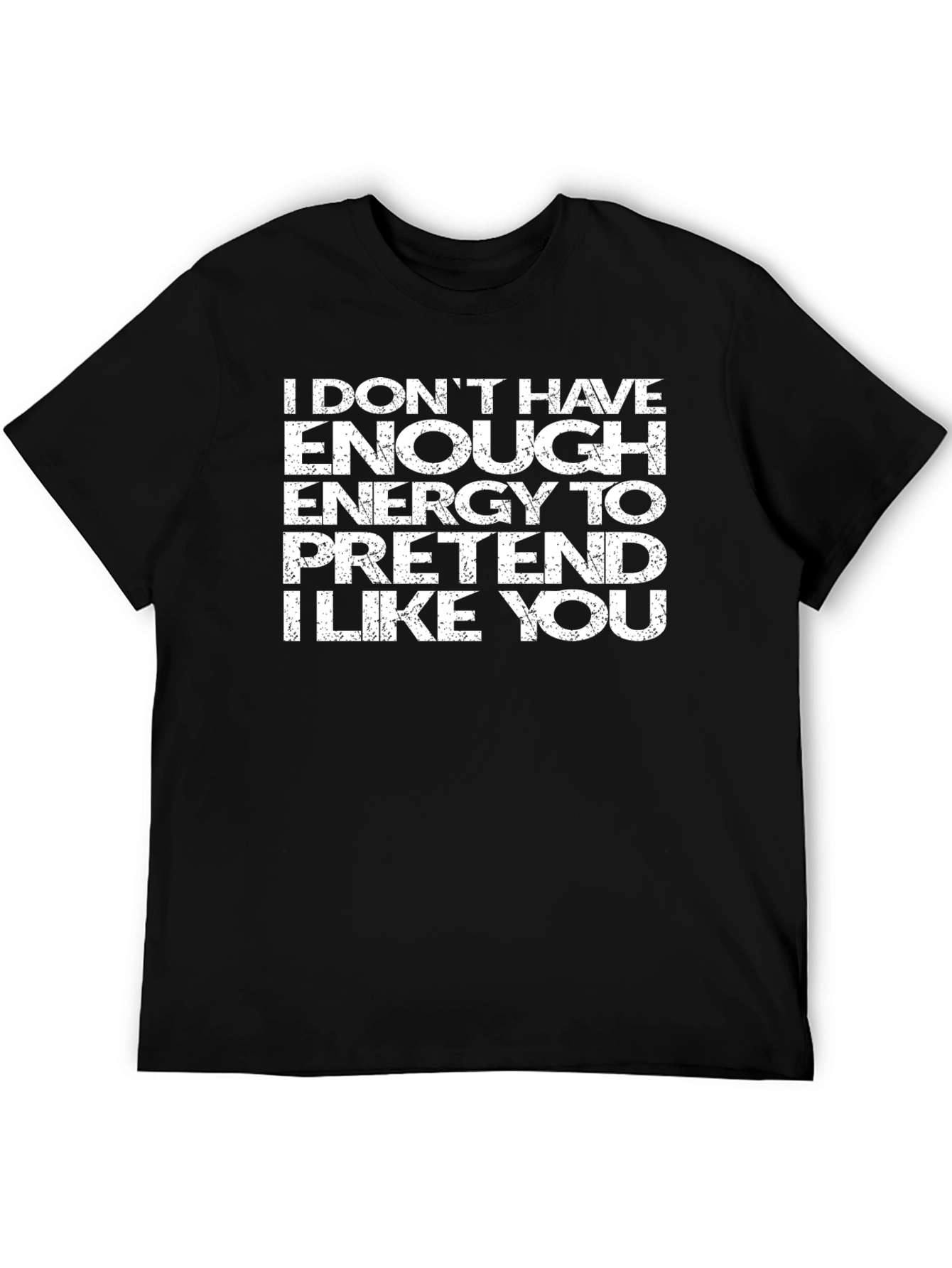 Funny Sarcastic Energy Graphic T-Shirt