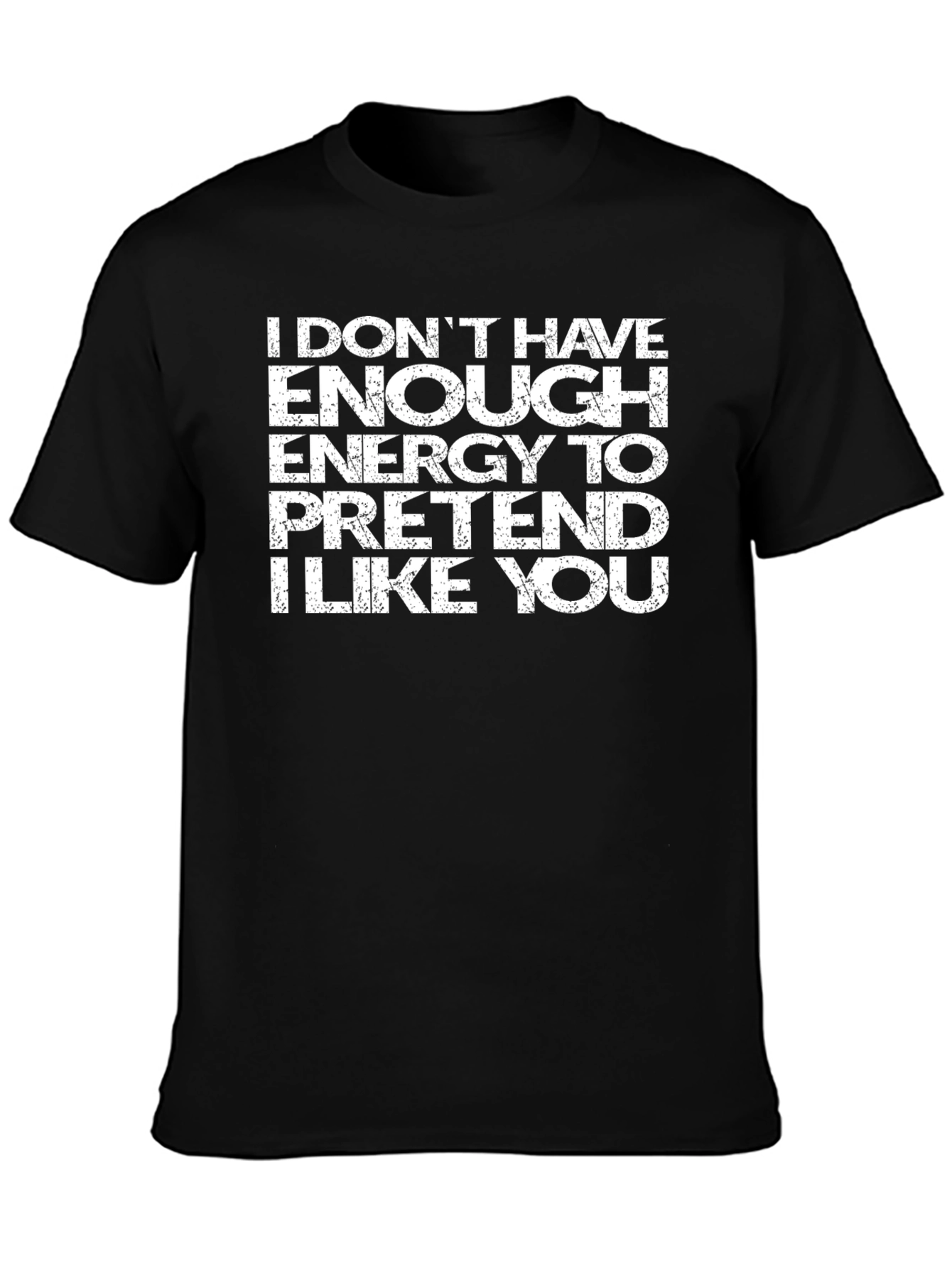 Funny Sarcastic Energy Graphic T-Shirt