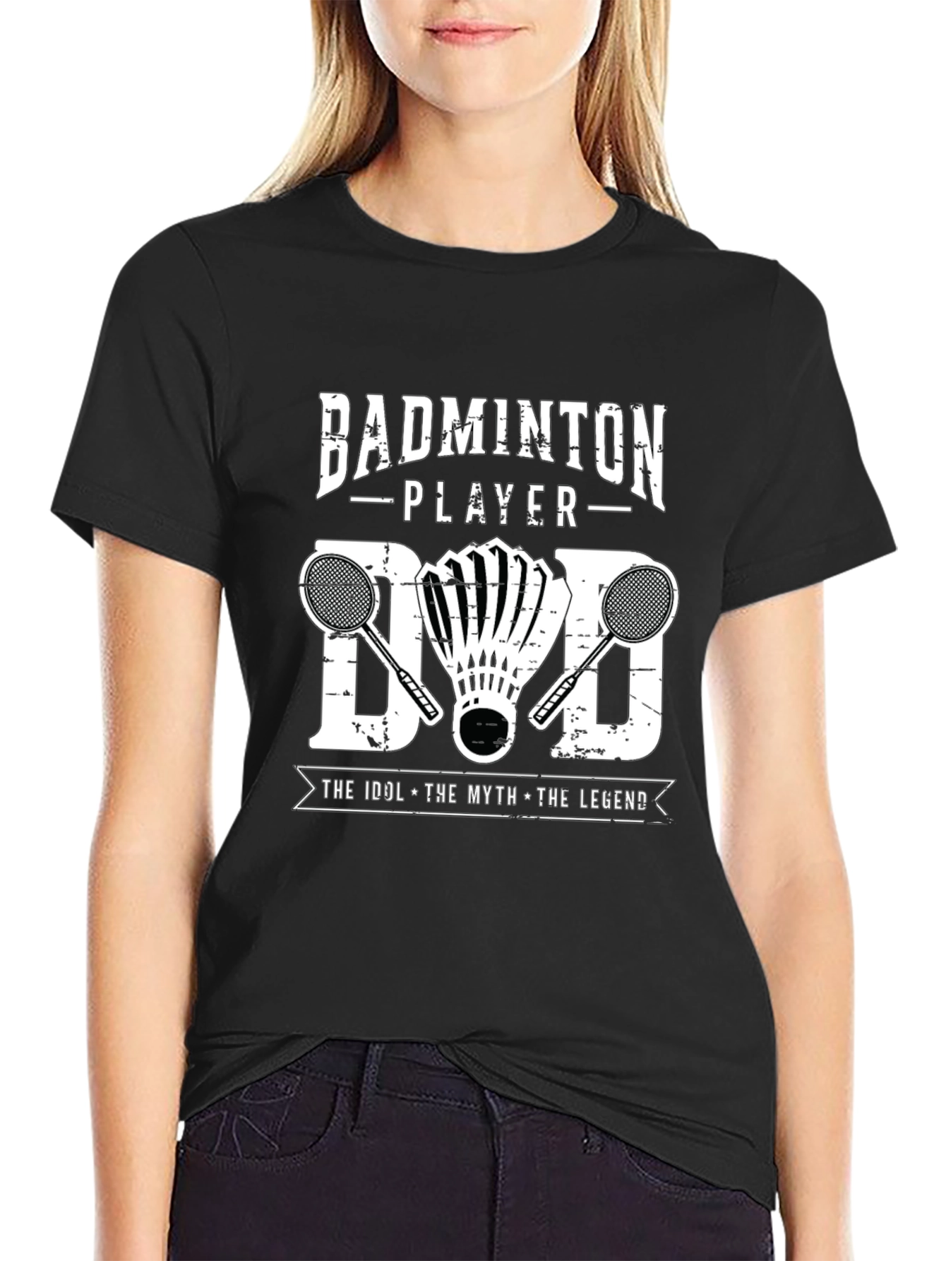 Badminton Player Dad T-Shirt