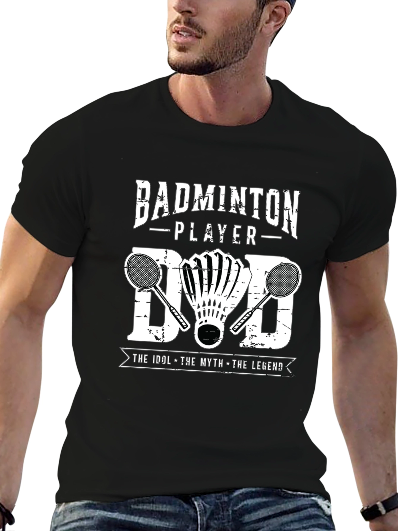 Badminton Player Dad T-Shirt