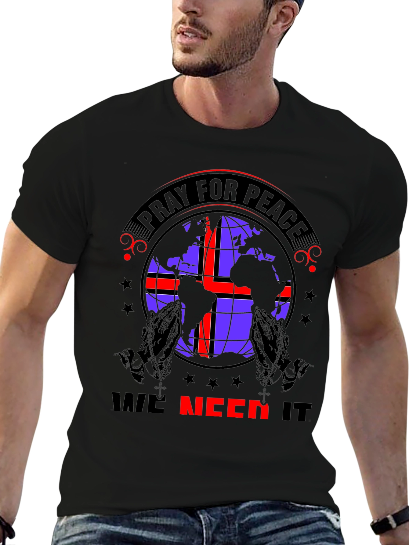 Pray for Peace Graphic T-Shirt