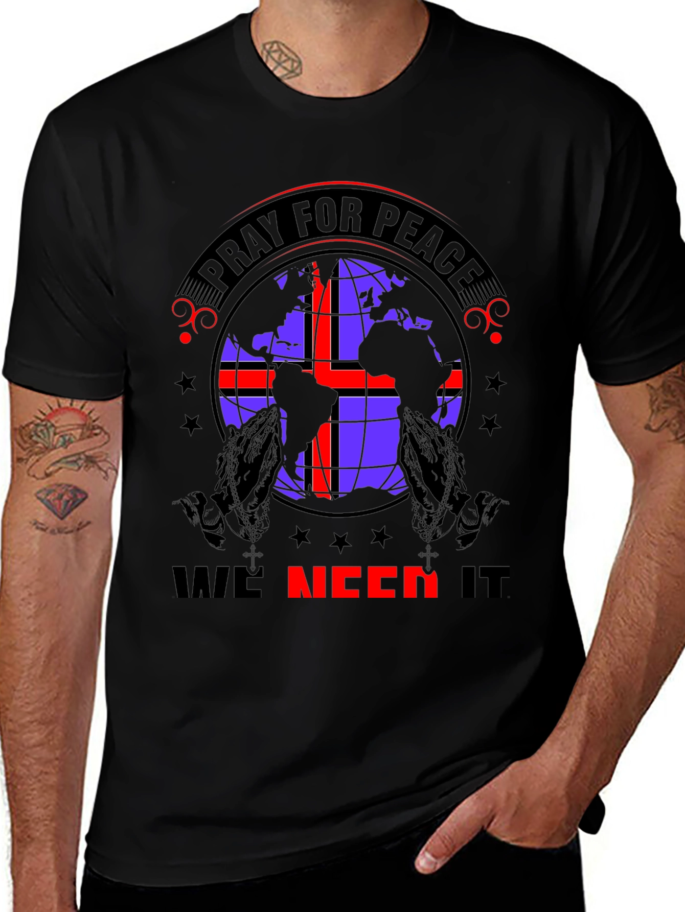Pray for Peace Graphic T-Shirt