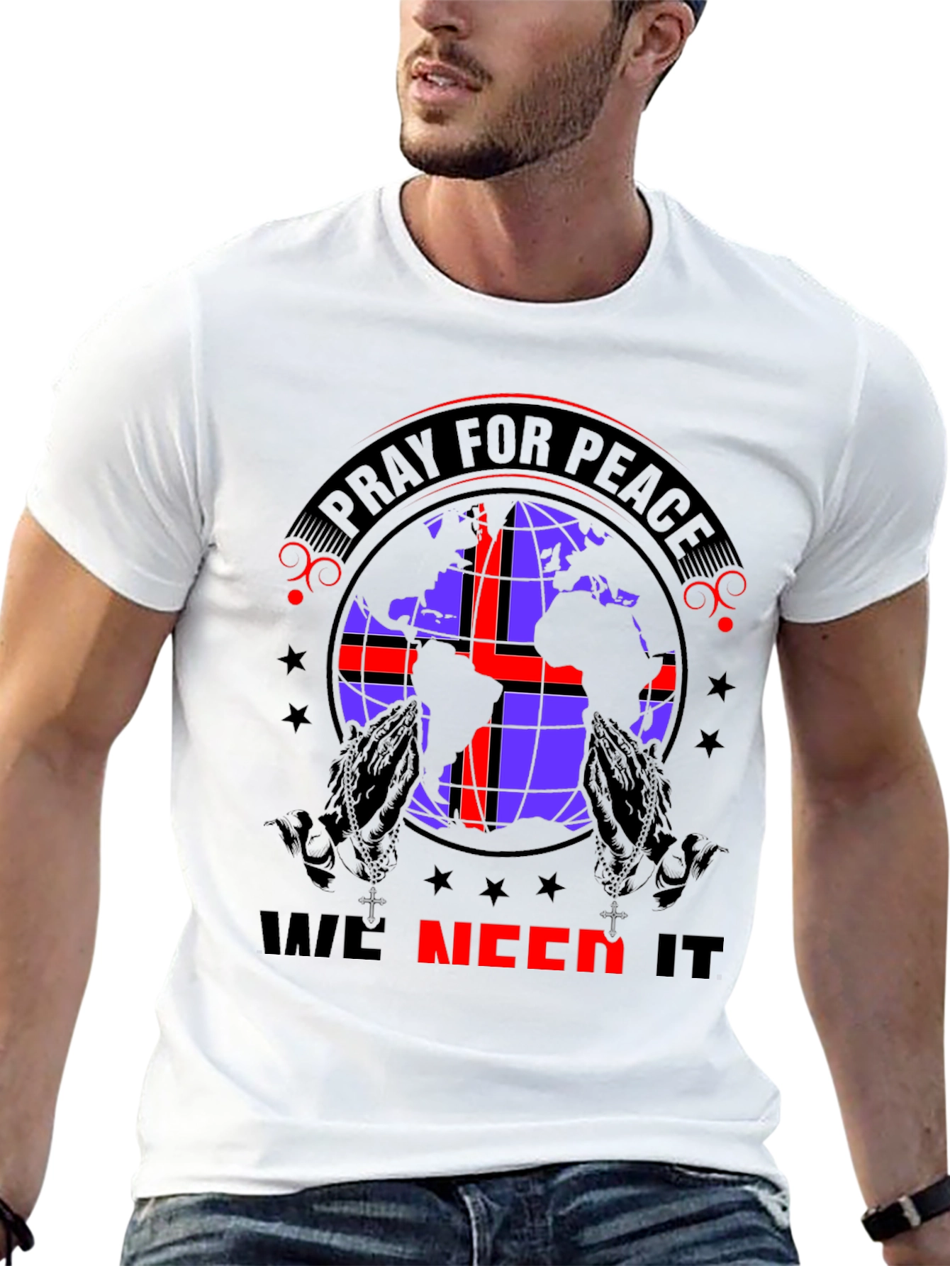 Pray for Peace Graphic T-Shirt
