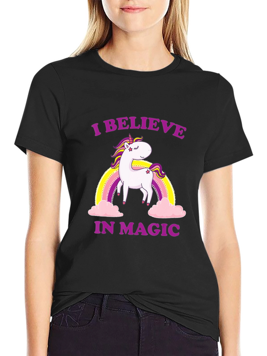 I Believe In Magic Unicorn Graphic Tee