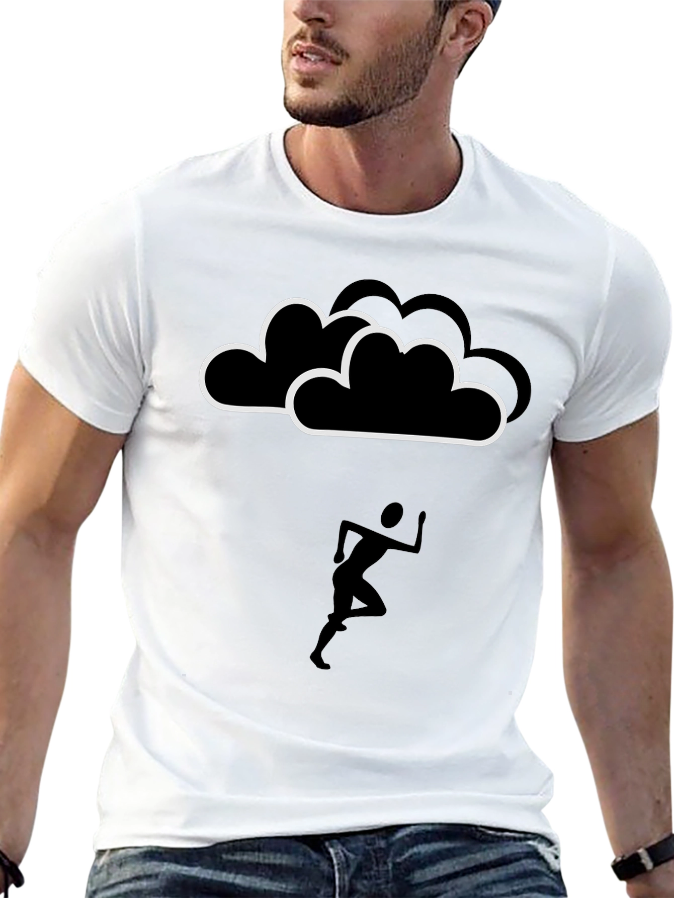 Cloud Runner Graphic Tee - Black