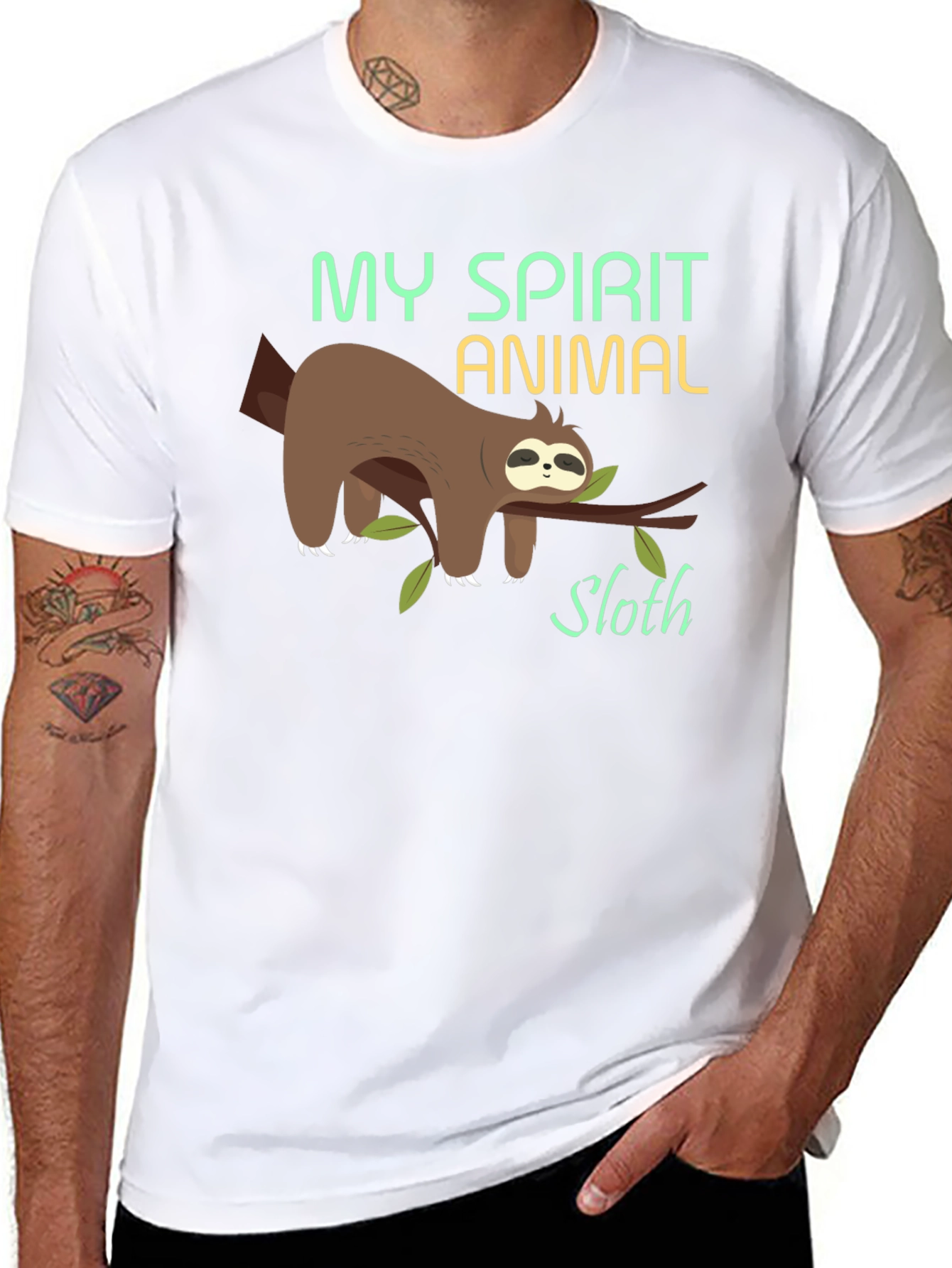 My Spirit Animal Sloth T-Shirt - Funny Lazy Tee