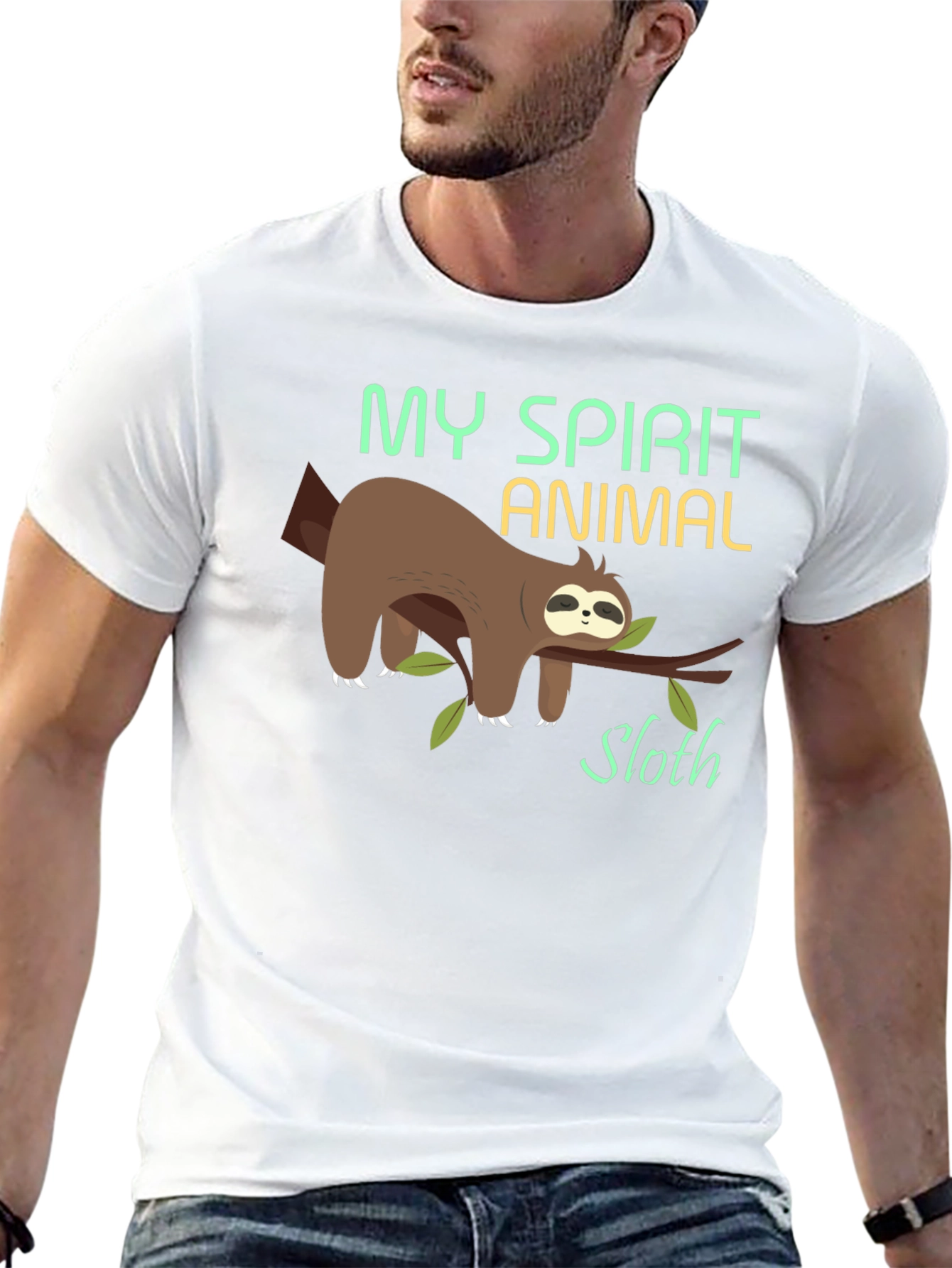 My Spirit Animal Sloth T-Shirt - Funny Lazy Tee