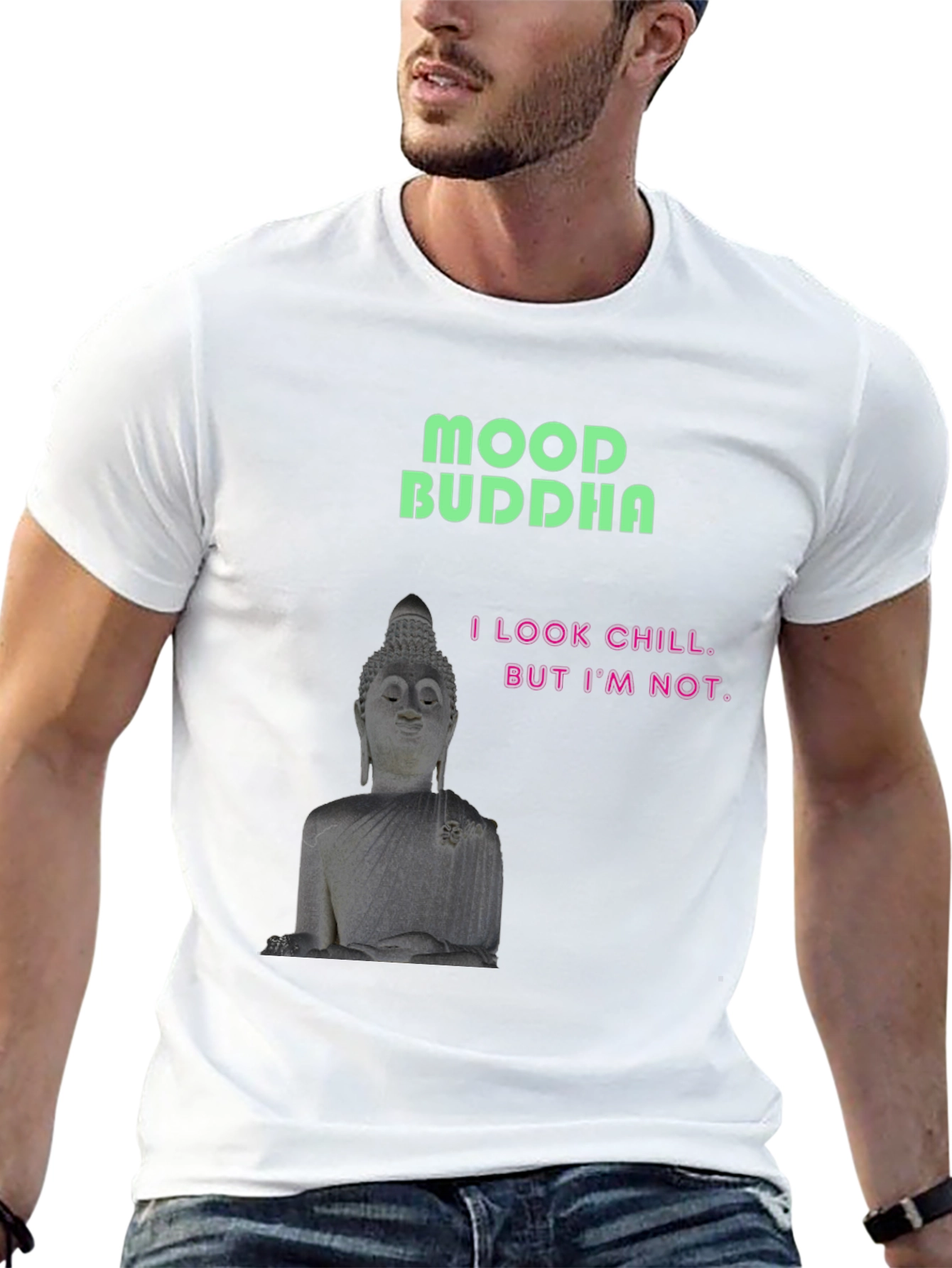 Mood Buddha Graphic Tee - Chill But Not T-Shirt
