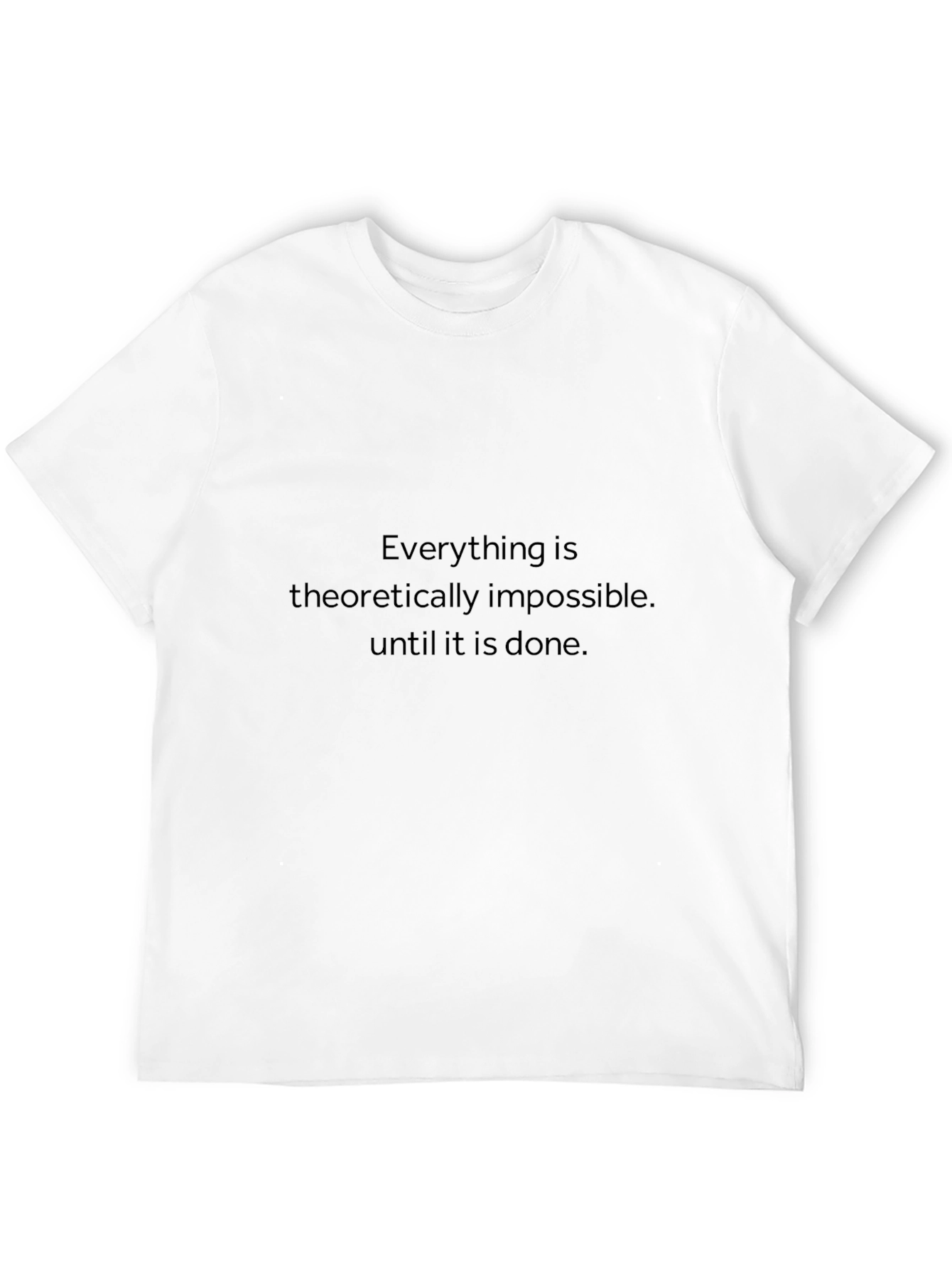 Impossible Quote T-Shirt - Motivational Black Tee