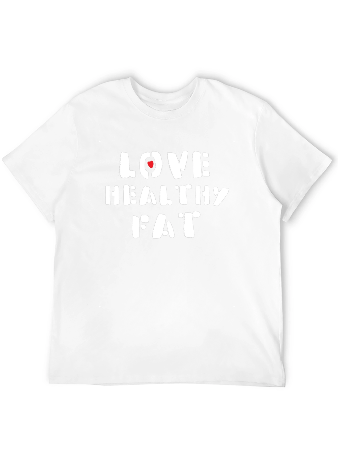 Love Healthy Fat T-Shirt - Black Crew Neck Tee