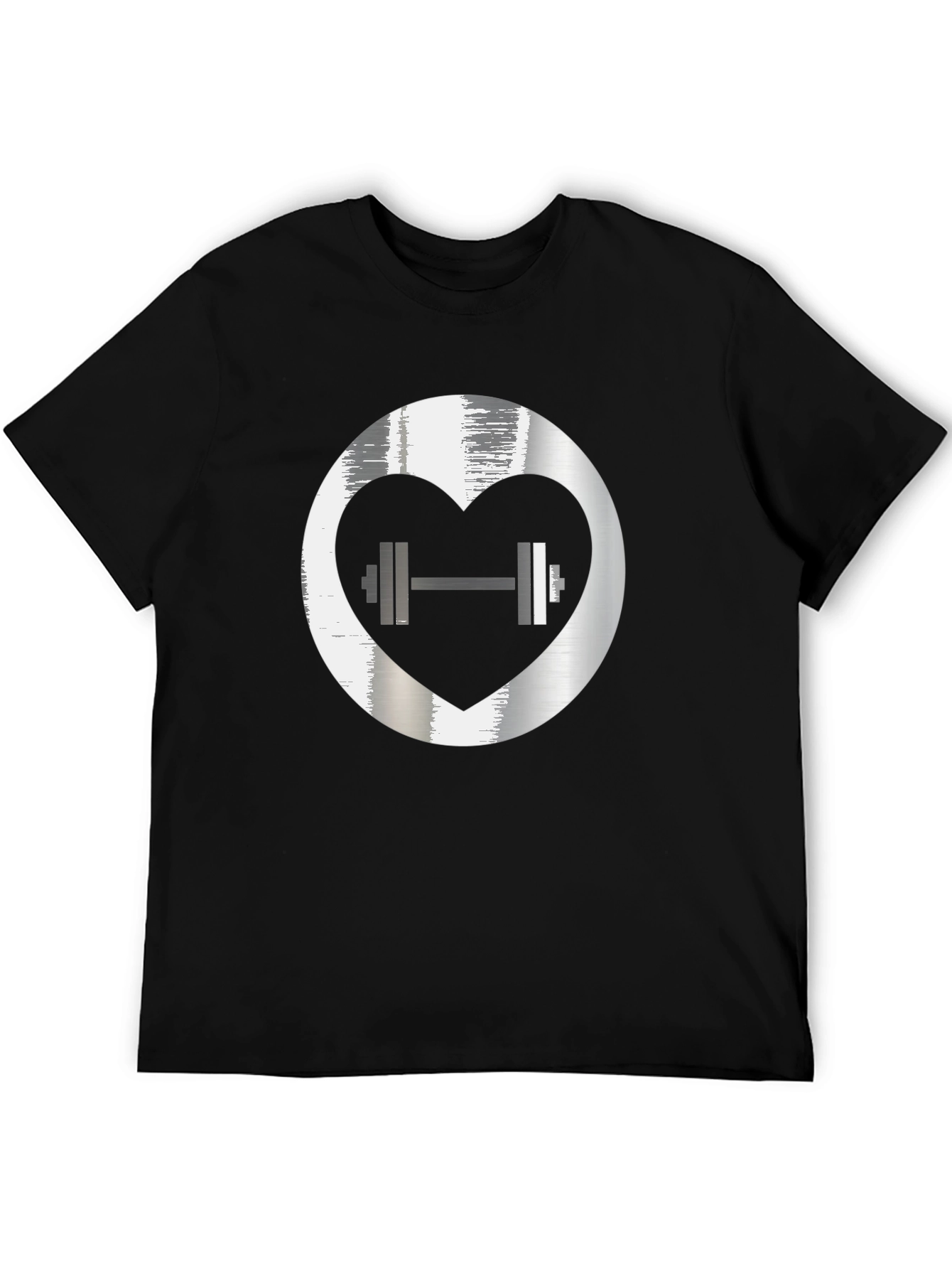 Heart Lift Graphic Tee - Black