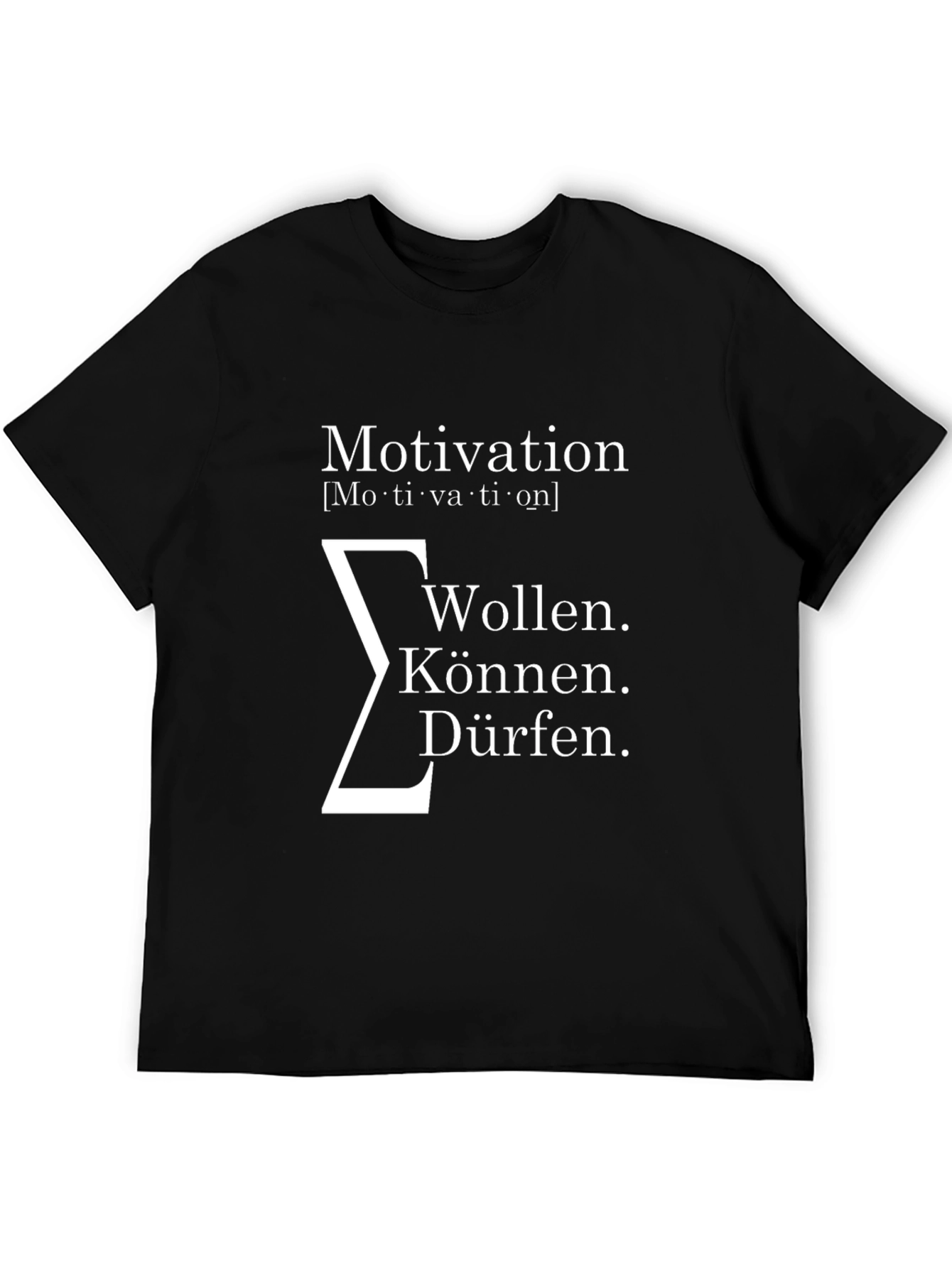 Motivation T-Shirt: Will Can May - Black Cotton Tee