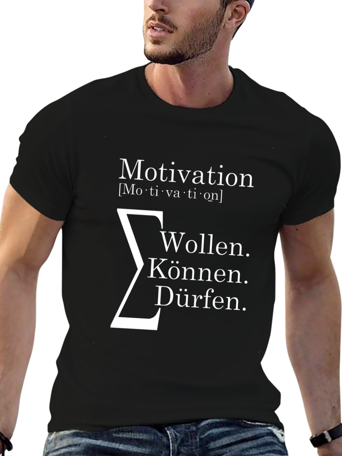 Motivation T-Shirt: Will Can May - Black Cotton Tee