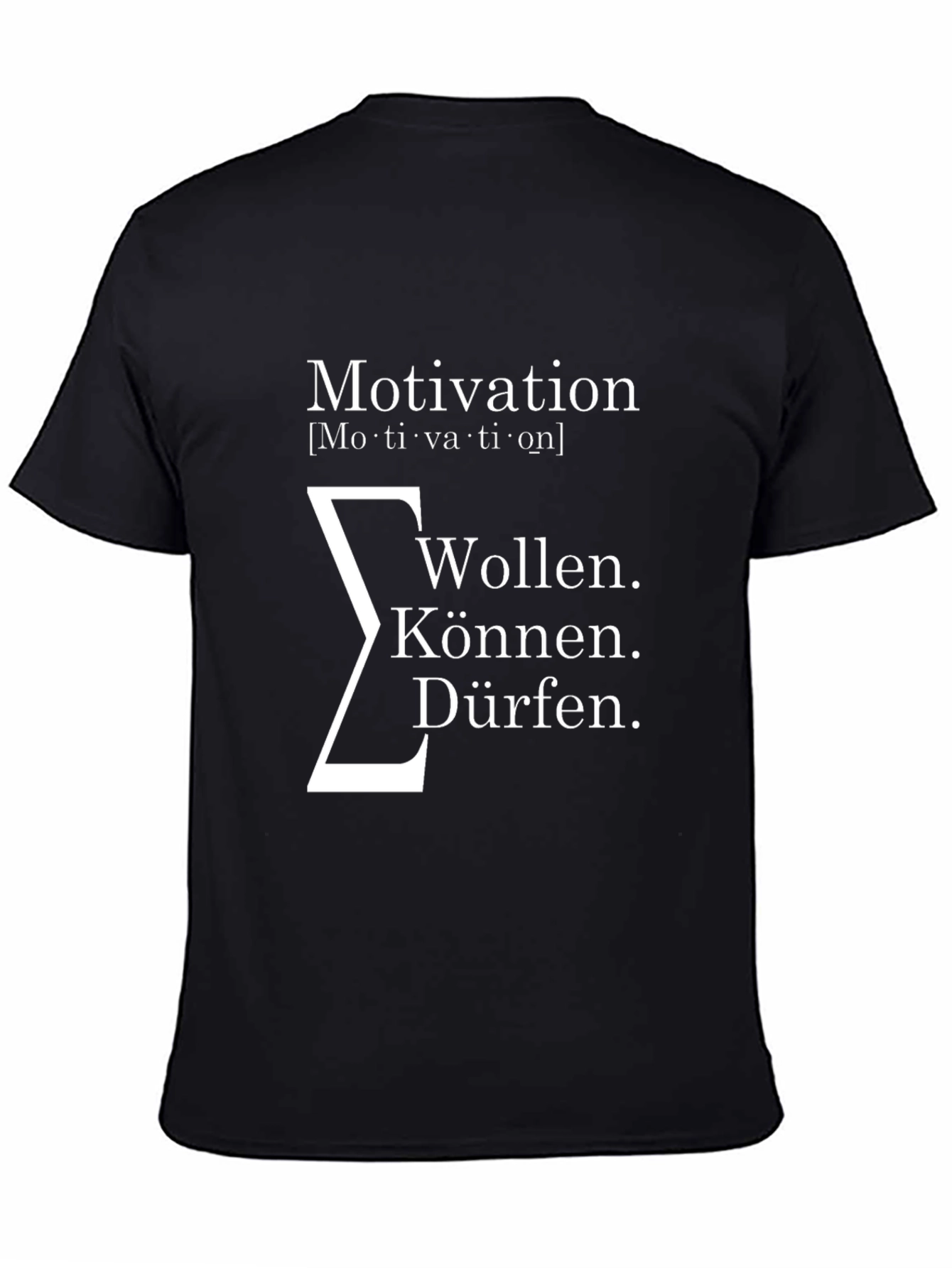 Motivation T-Shirt: Will Can May - Black Cotton Tee