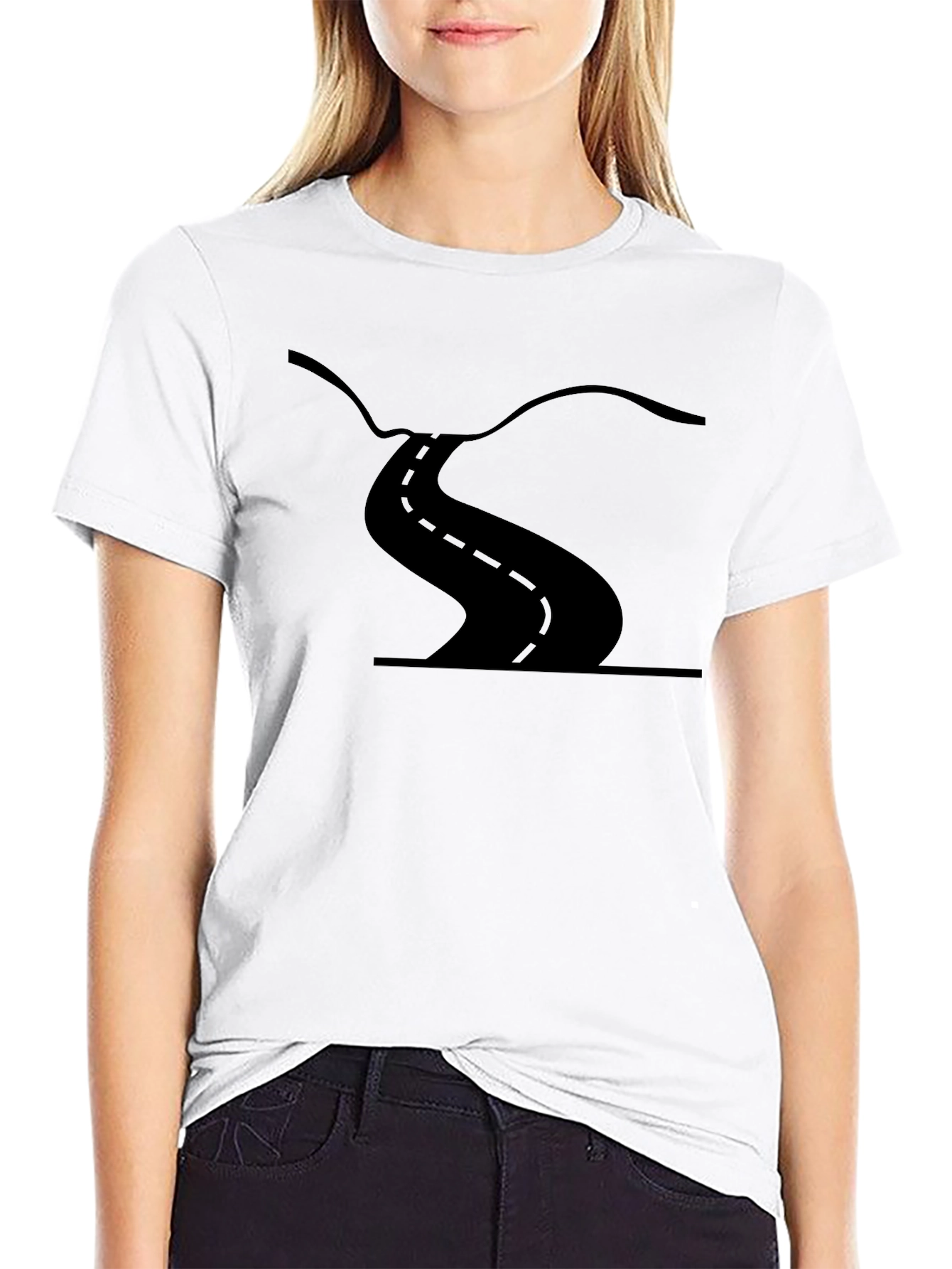 Road Graphic Black T-Shirt